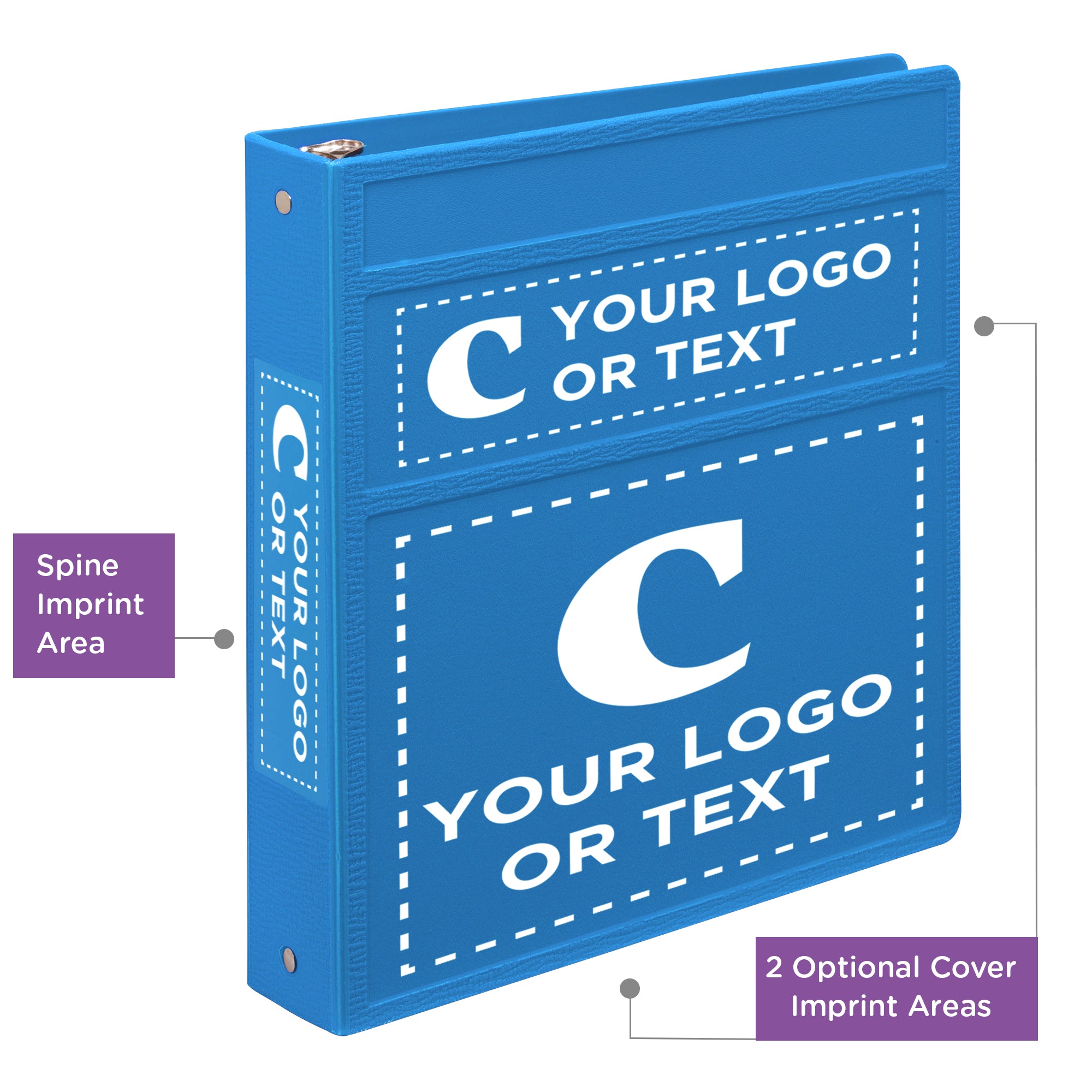 Custom 1.5-Inch Binder with Logo – Heavy Duty Side-Opening