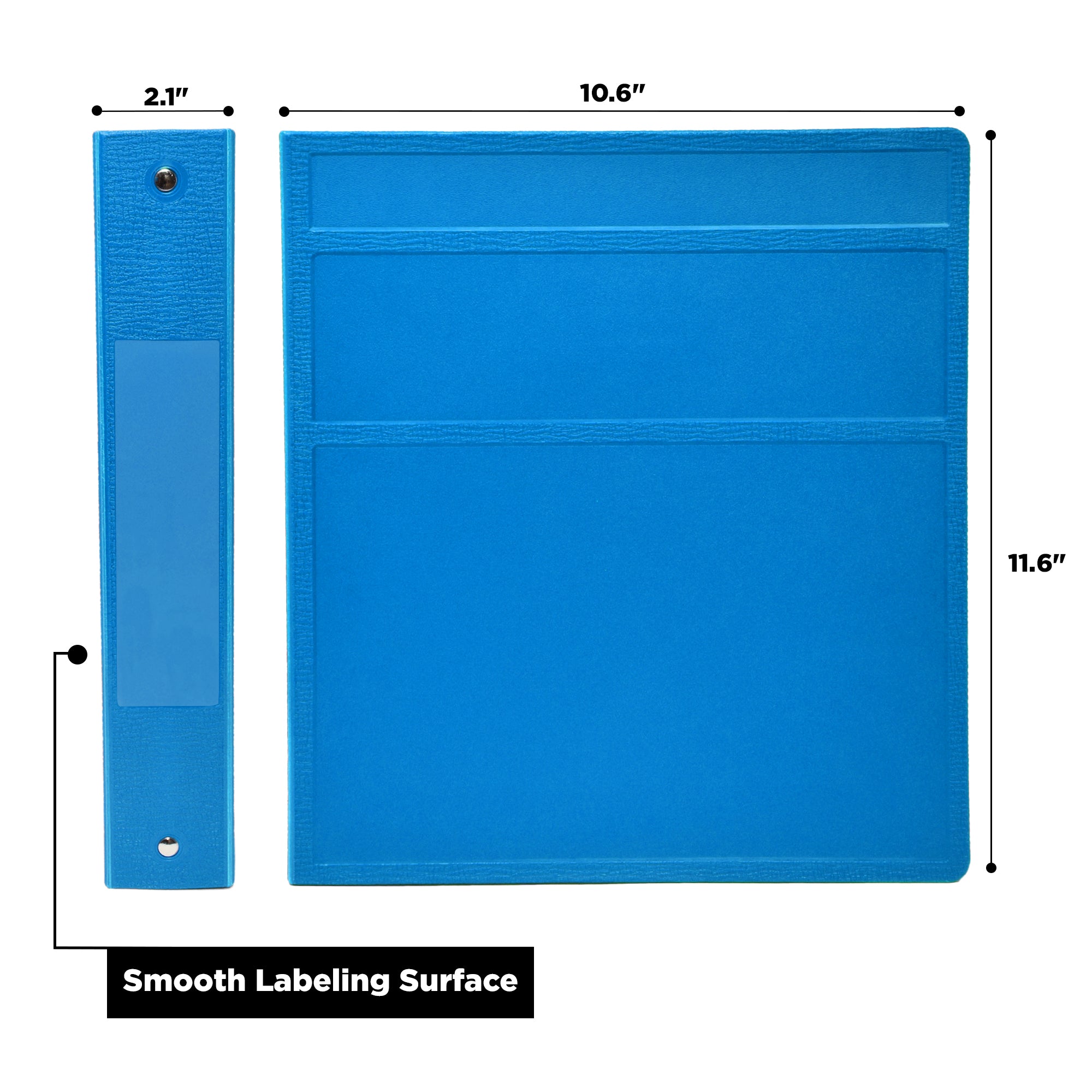1.5 Inch Heavy Duty 3-Ring Binder for Medical Charting – Side Opening