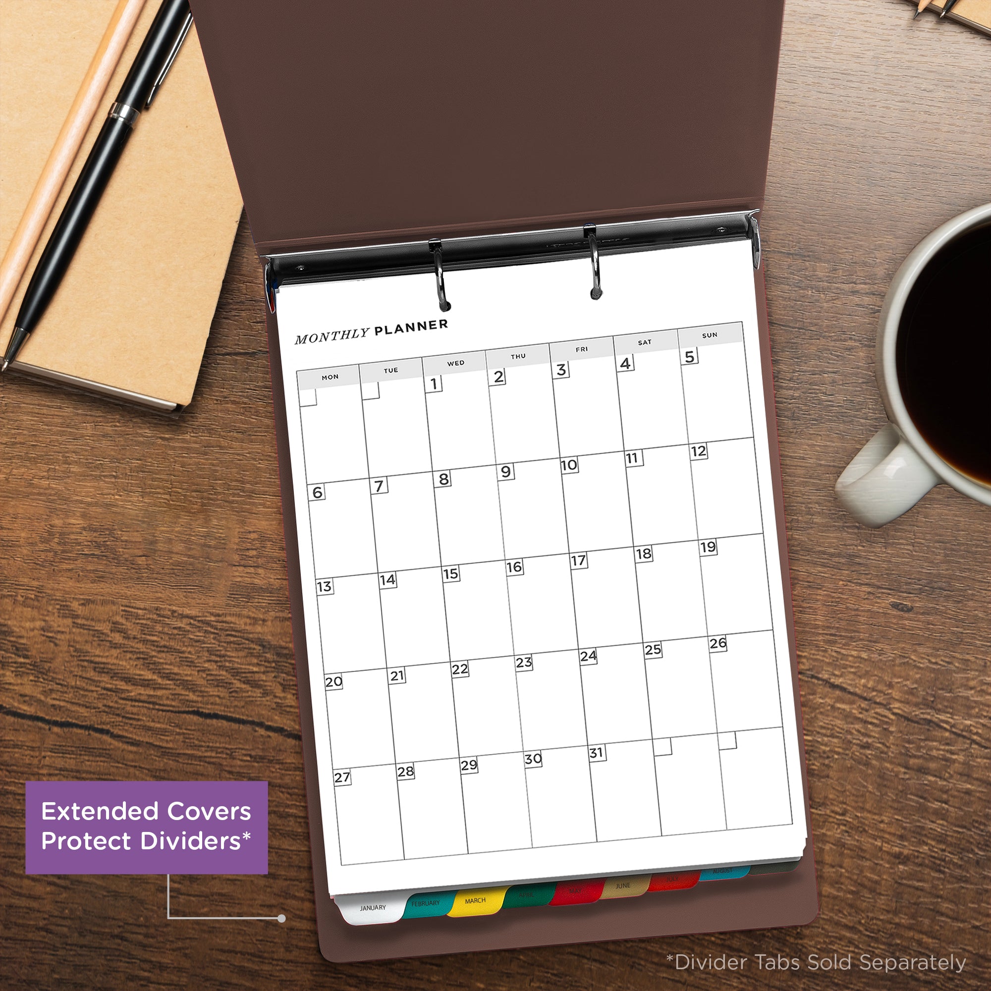 1.5-Inch Heavy Duty 2-Ring Binder for Medical Charting – Top Opening