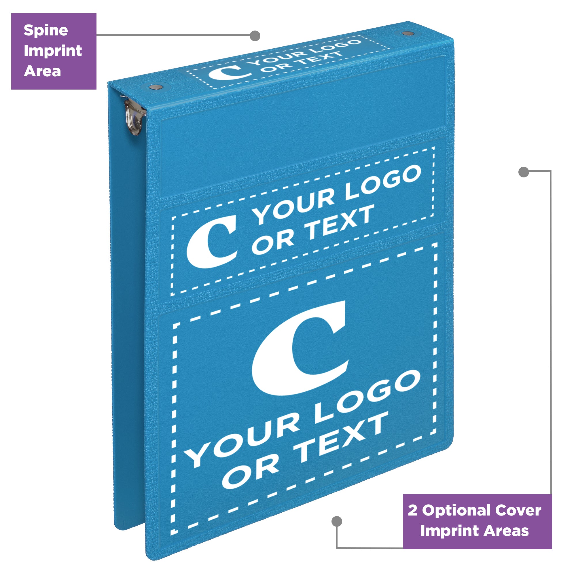 Custom 1.5-Inch Binder with Logo – Heavy Duty Top-Opening