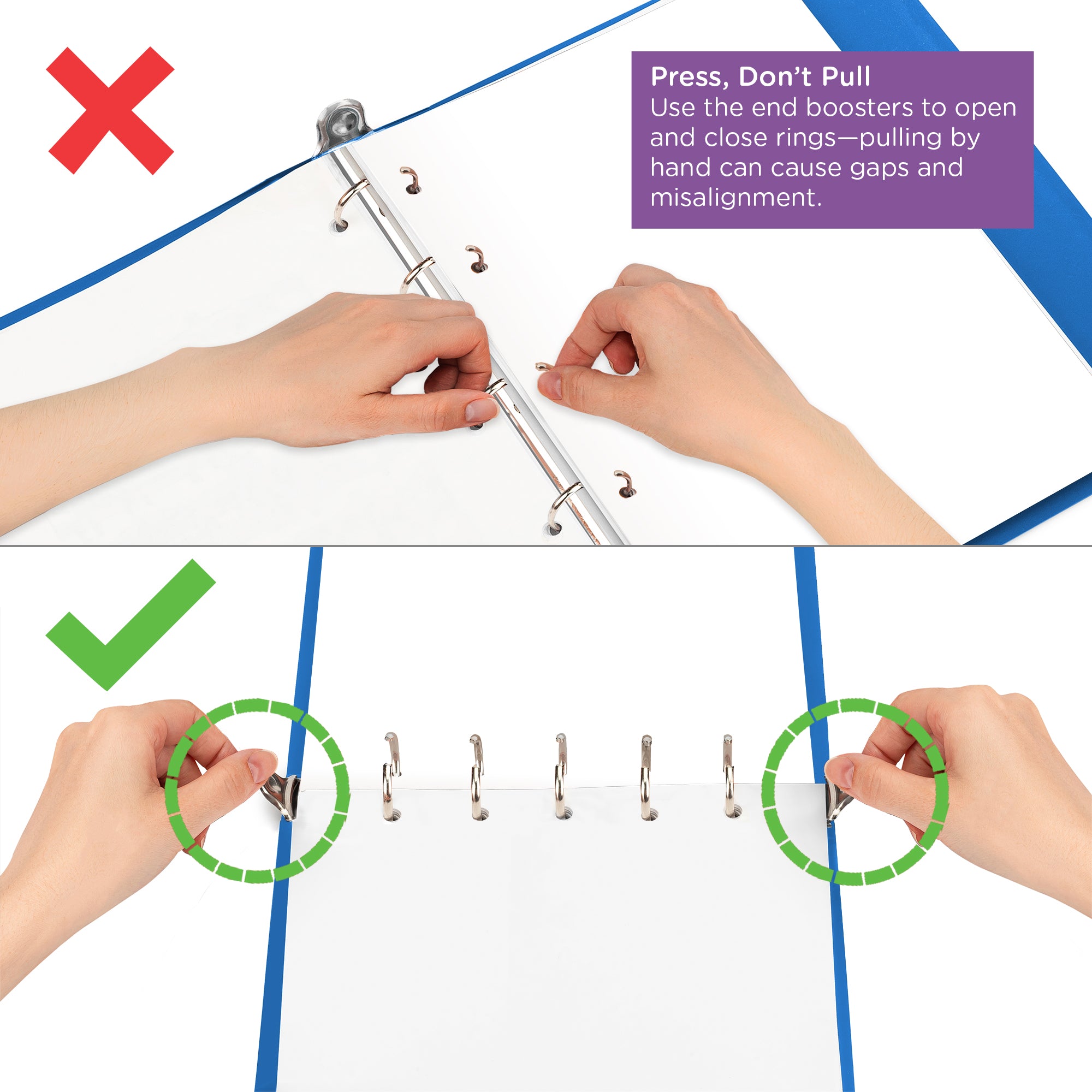 1.5 Inch Heavy Duty 5-Ring Binder for Medical Charting – Top Opening