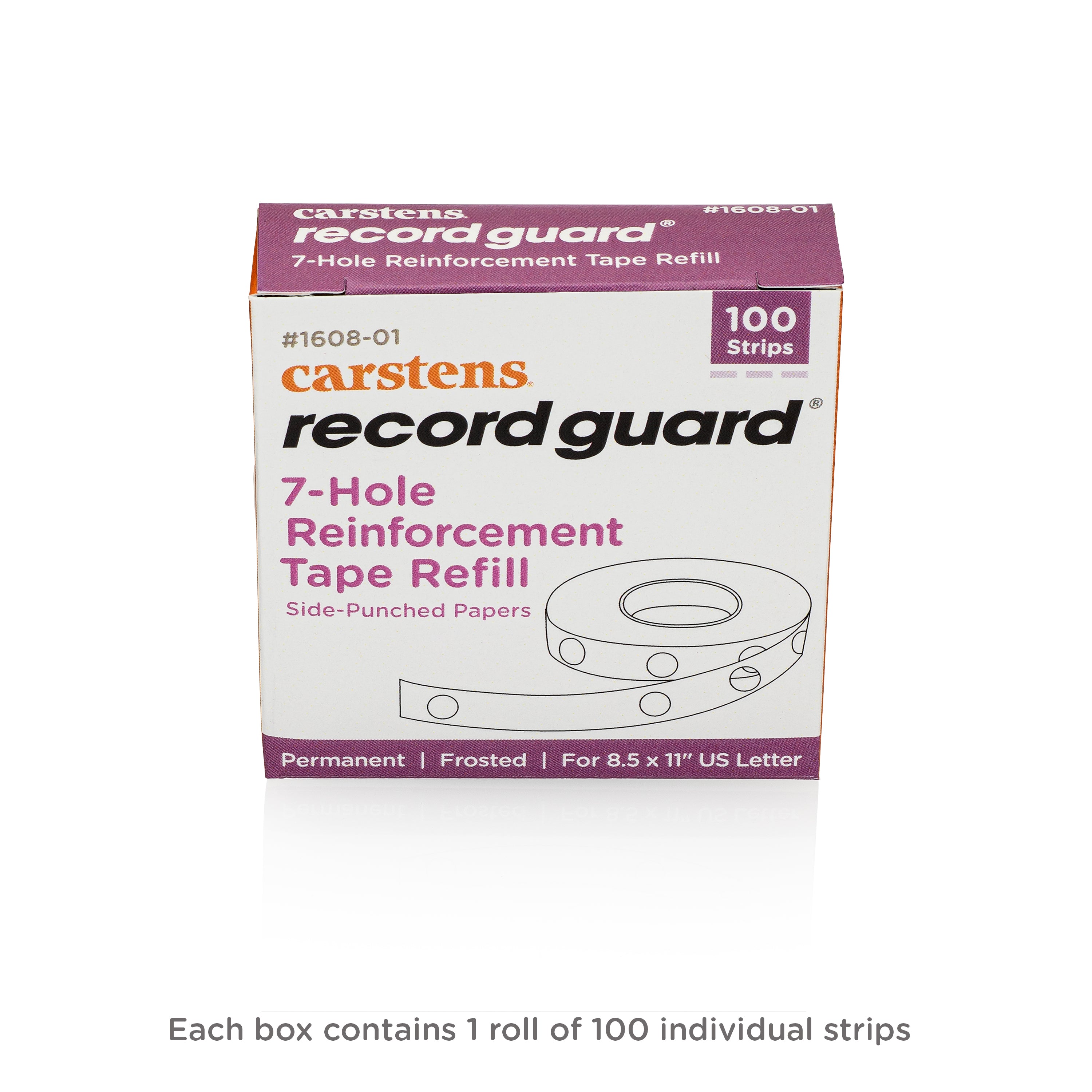 Record Guard® Hole Punch Reinforcements, Side Hole, 1 Box