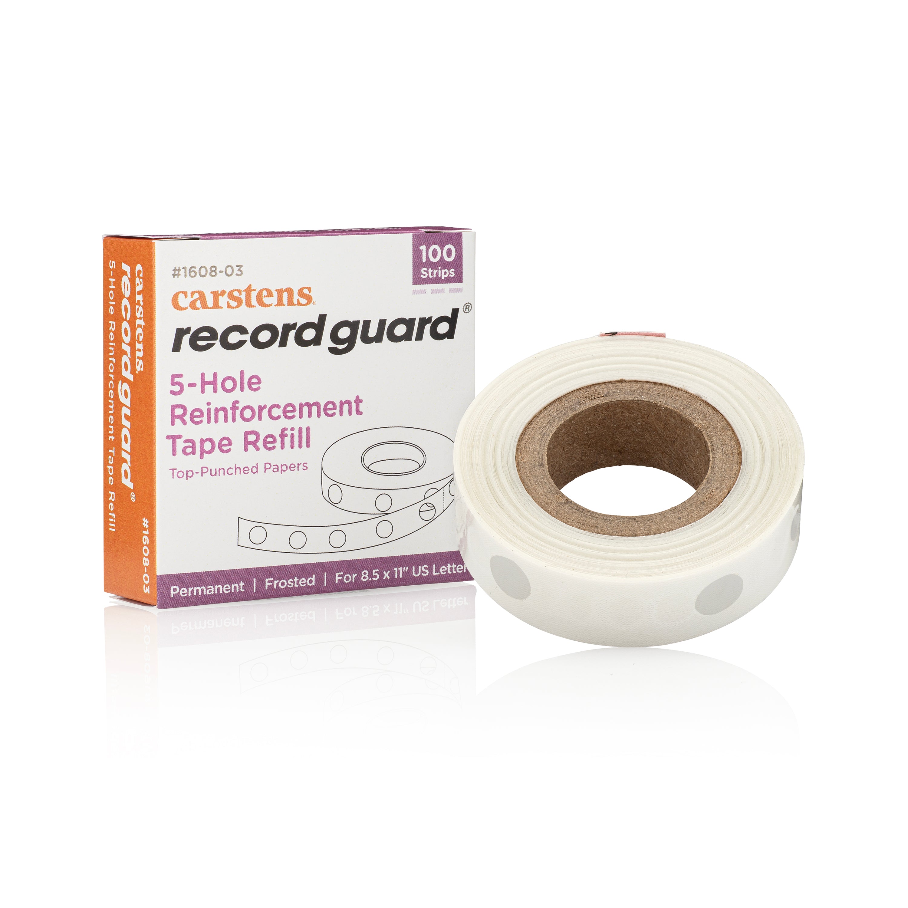 Record Guard® Hole Punch Reinforcements, Top Hole, 1 Box
