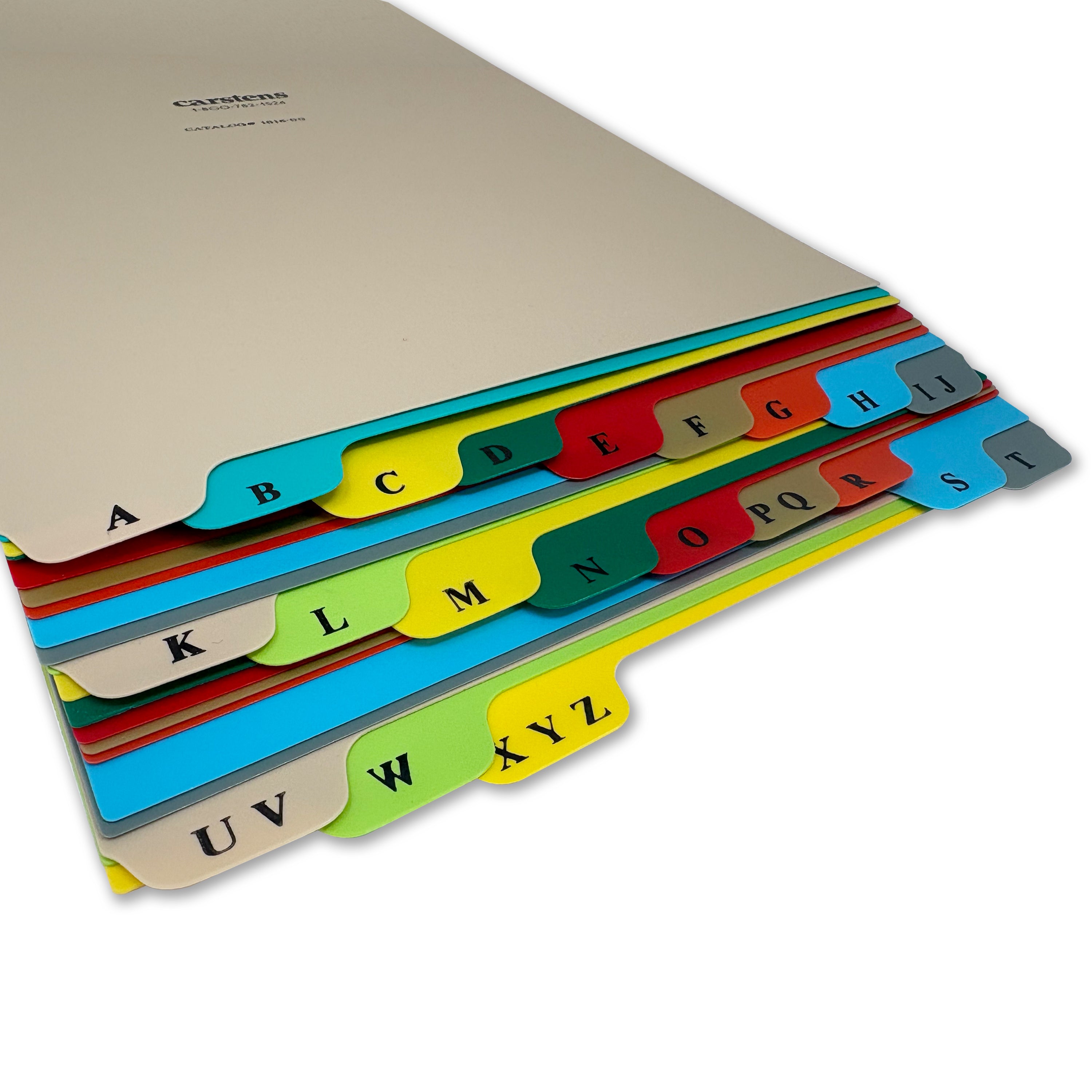 Heavy Duty Plastic Alphabet Divider Sets for Top Opening Binders