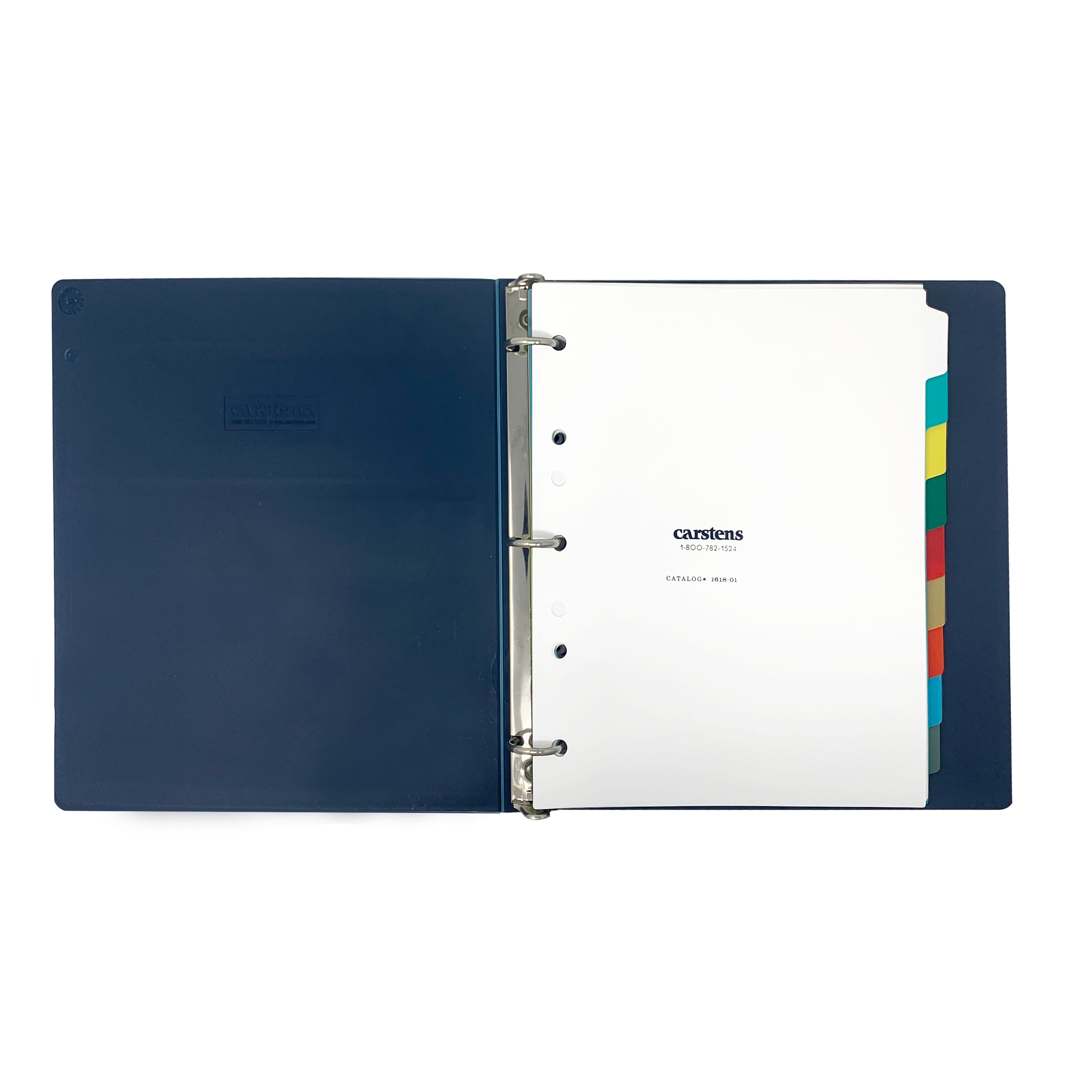 Heavy Duty Plastic Blank Divider Sets for Side Opening Binders, Multi-Color