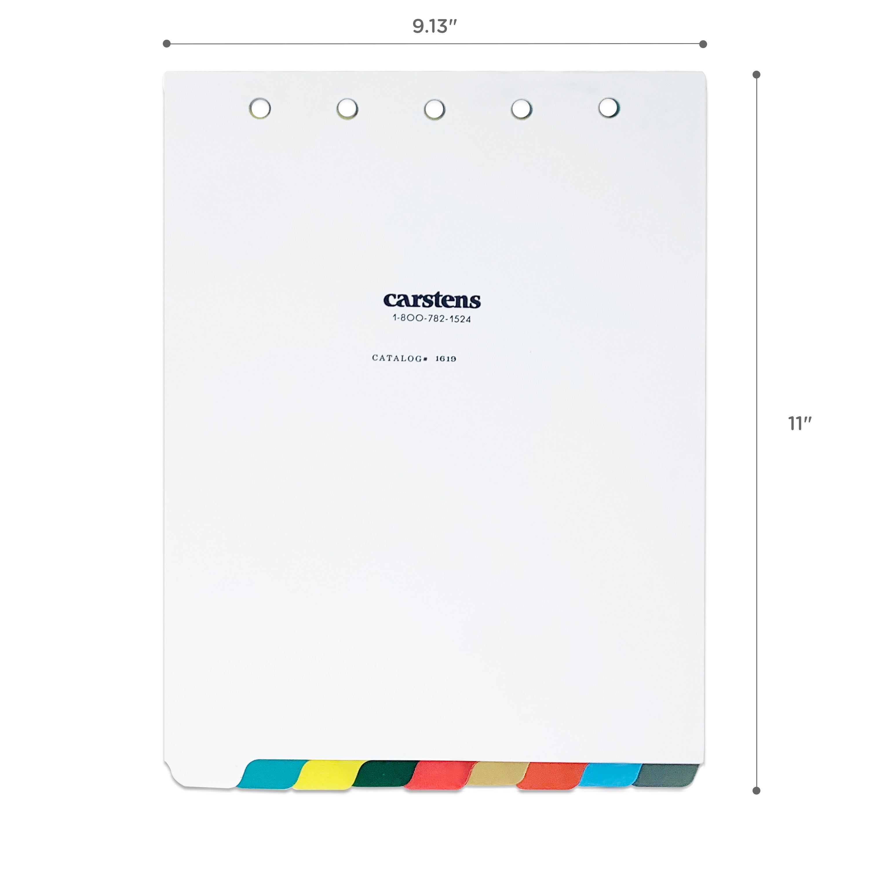 Heavy Duty Plastic Blank Divider Sets for Top Opening Binders, Multi-Color