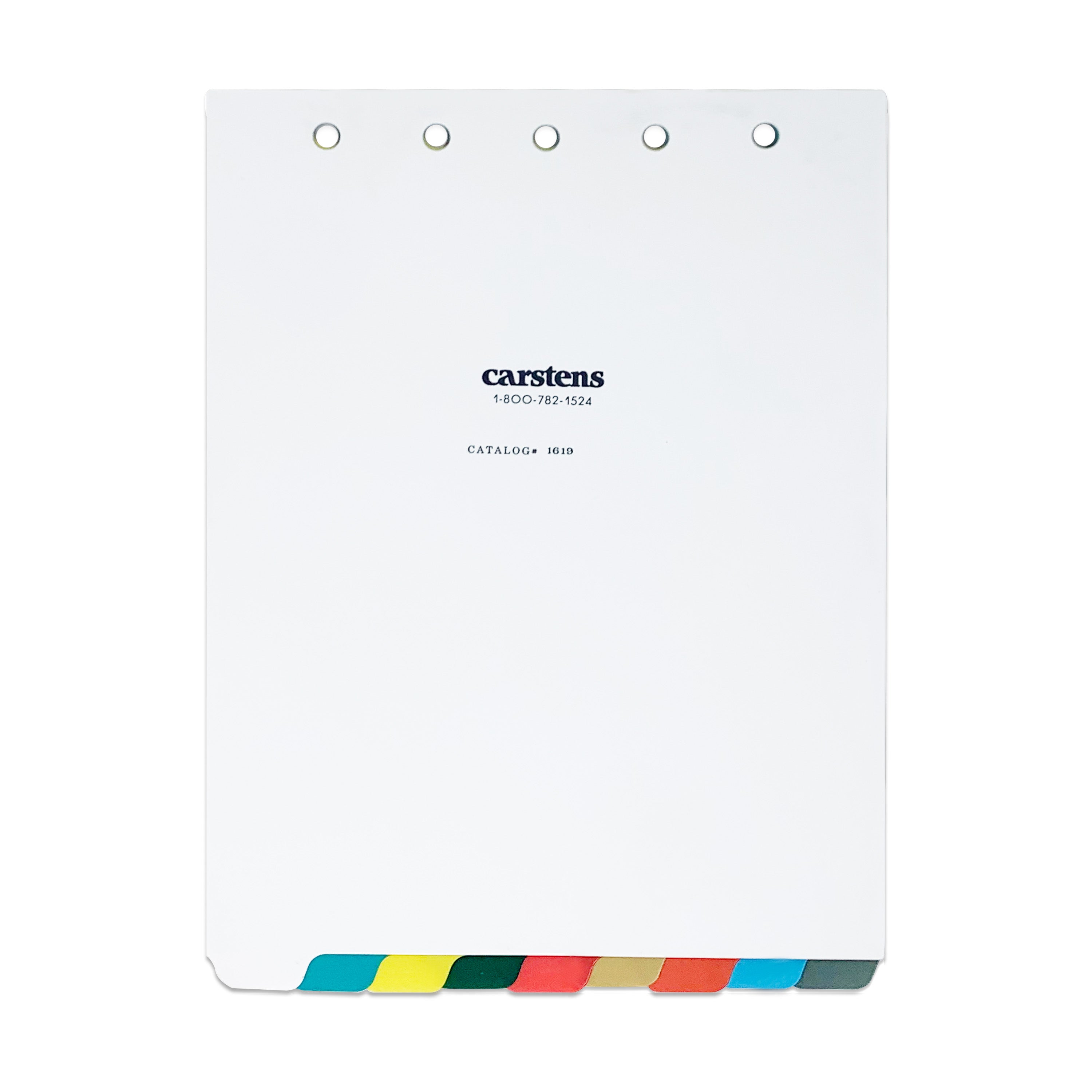 Heavy Duty Plastic Blank Divider Sets for Top Opening Binders, Multi-Color