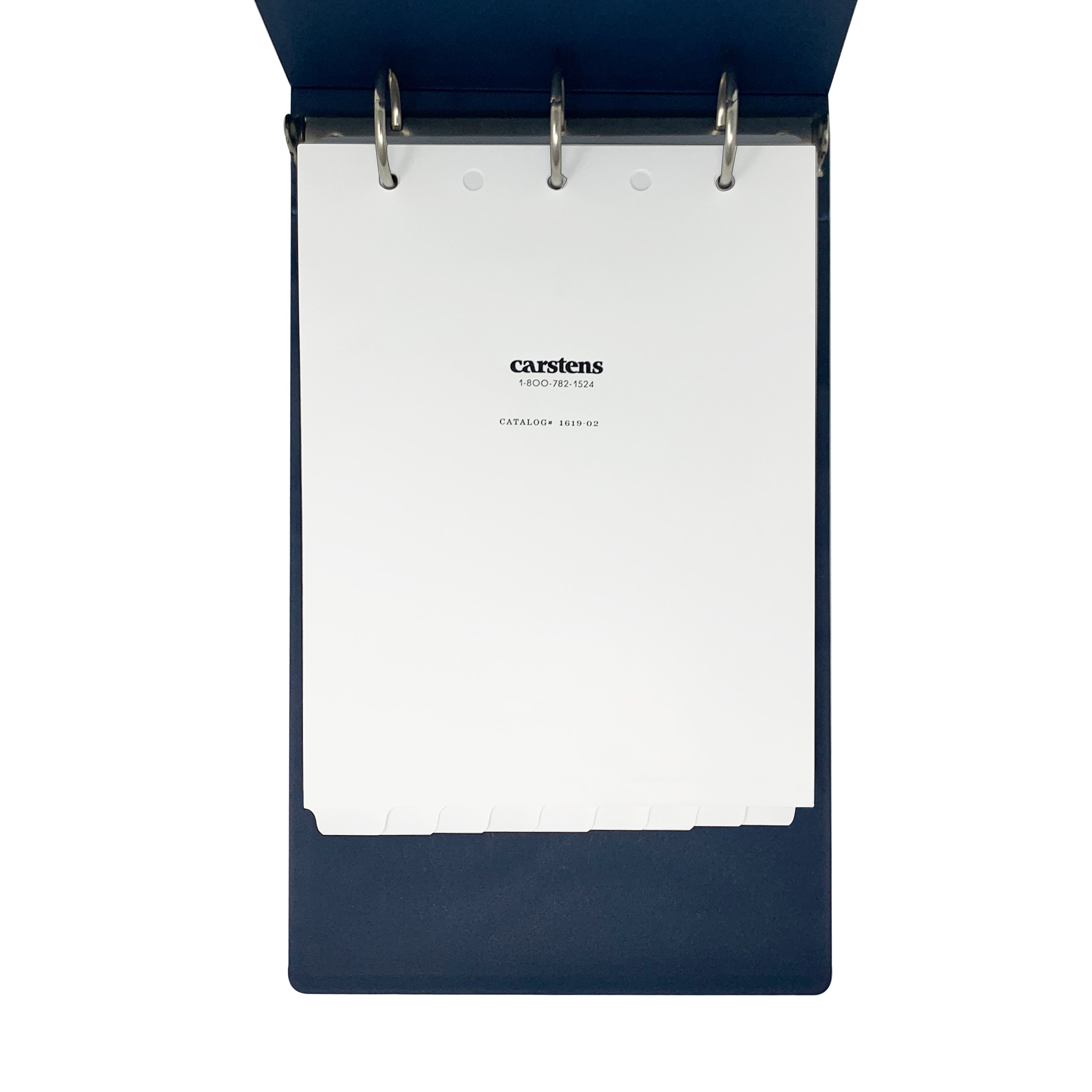 Heavy Duty Plastic Blank Divider Sets for Top Opening Binders, White