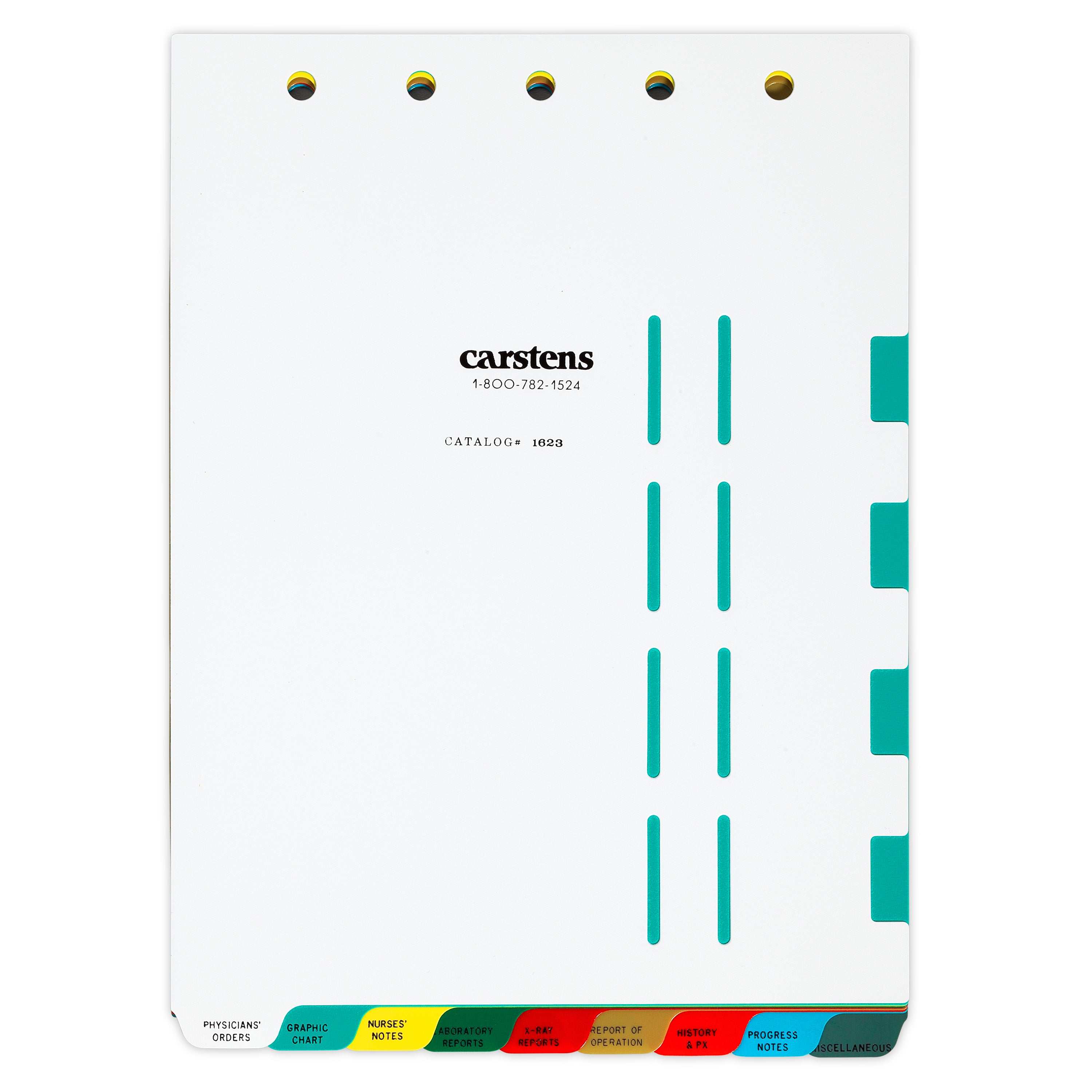 Heavy Duty Plastic Hospital Divider Sets for Top Opening Binders