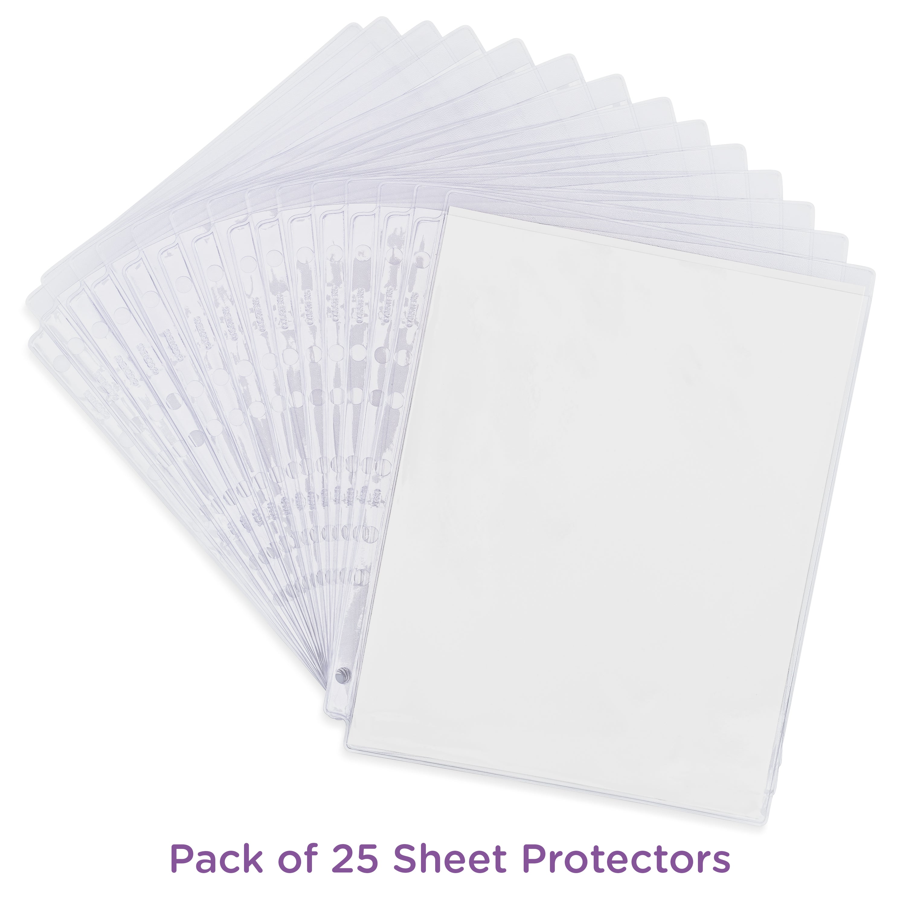 Clear Sheet Protectors for Side Opening Ring Binders, Top Loading