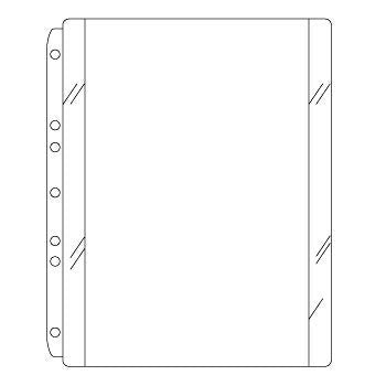 Clear Sheet Protectors for Side Opening Ring Binders, Open Face