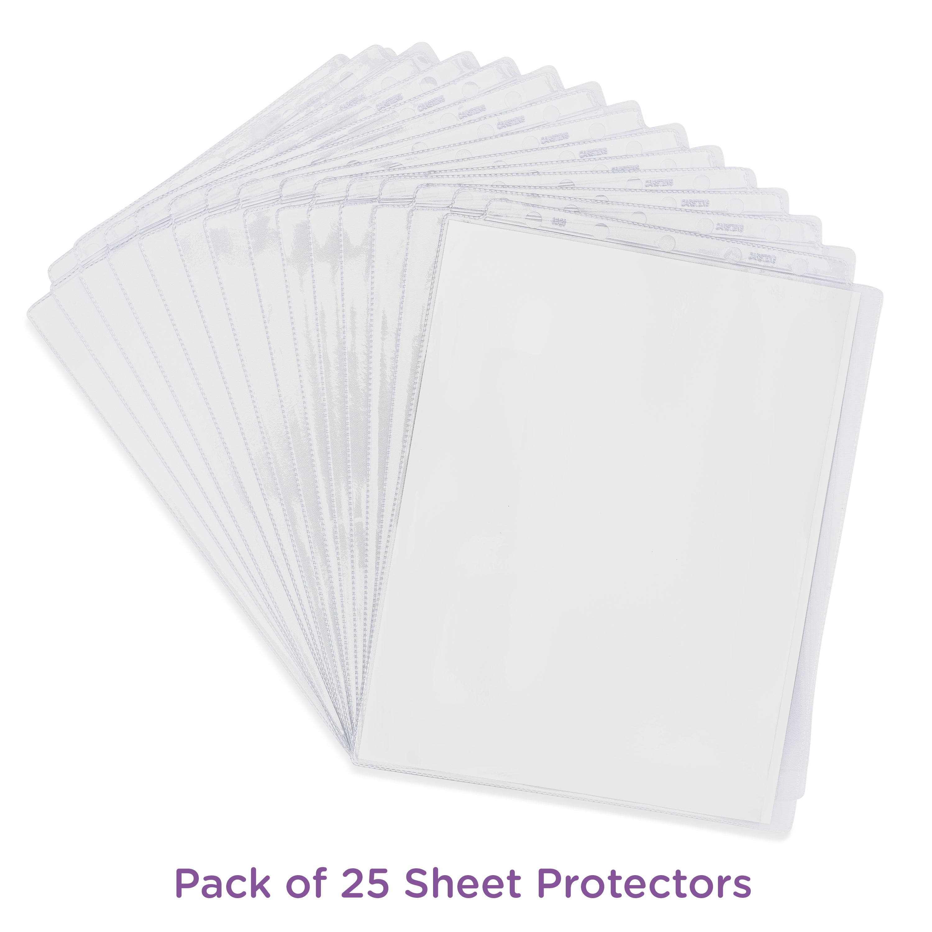 Clear Sheet Protectors for Top Opening Ring Binders, Side Loading