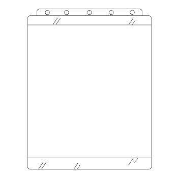 Clear Sheet Protectors for Top Opening Ring Binders, Open Face