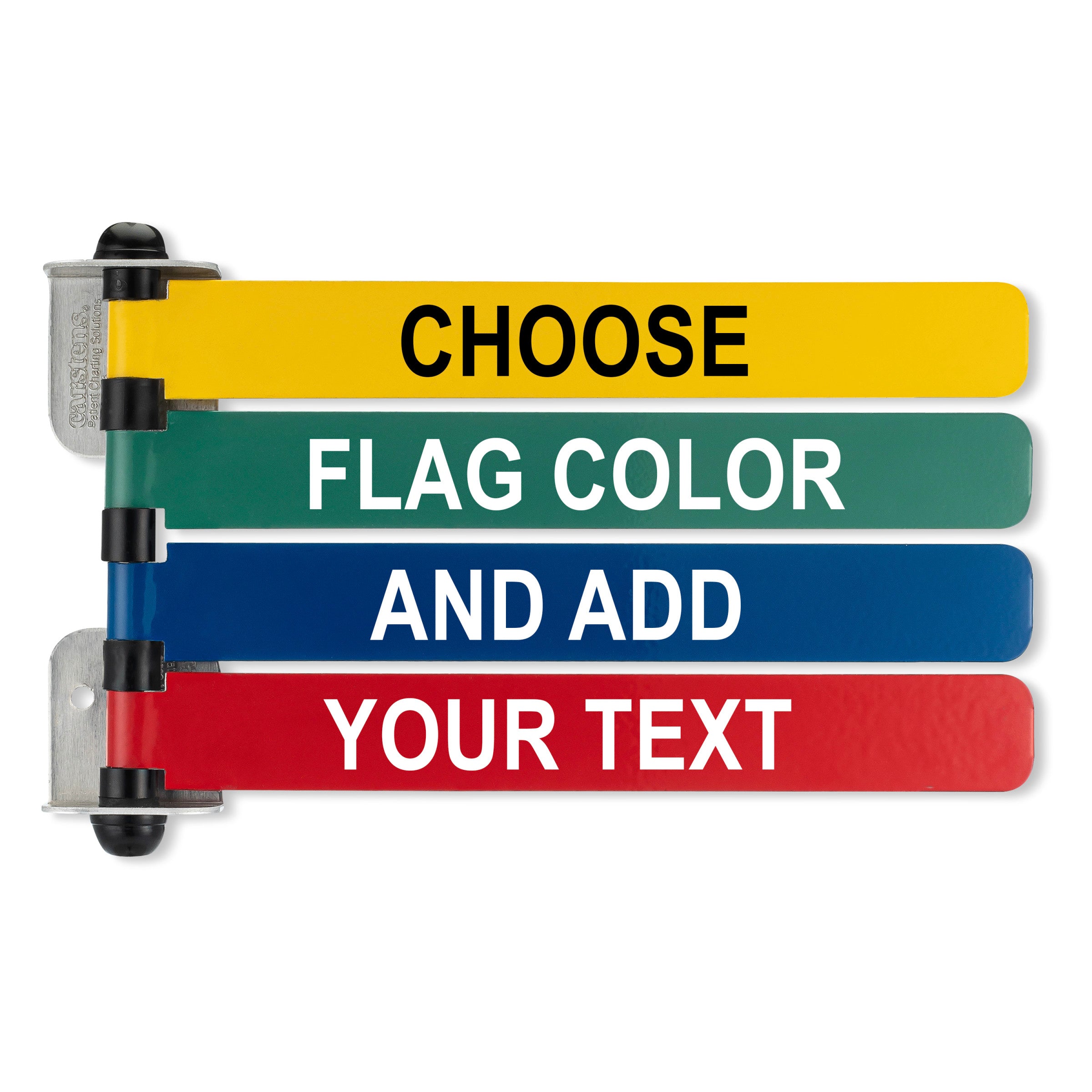 Custom Color with Text Exam Room Status & Signal Flags