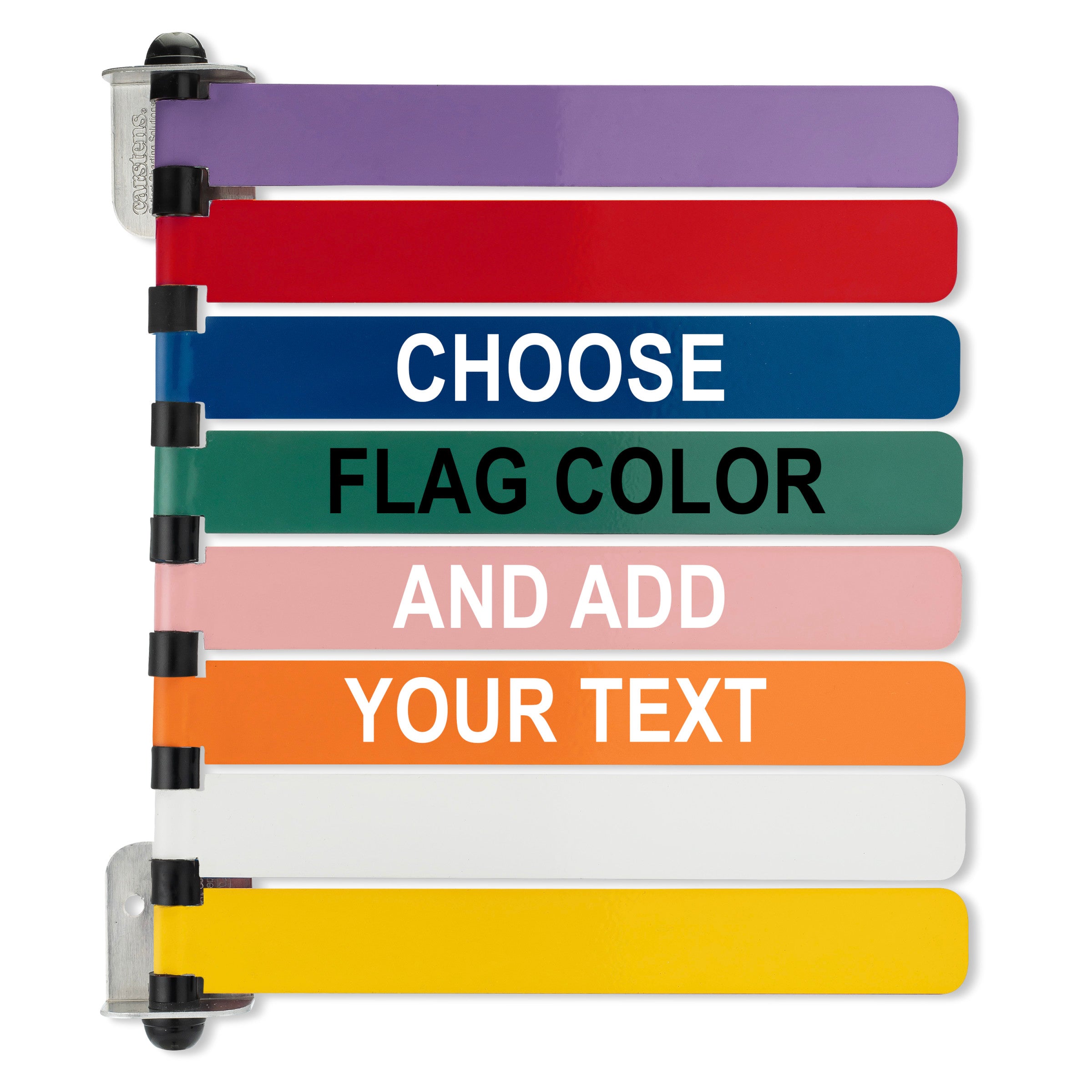 Custom Color with Text Exam Room Status & Signal Flags
