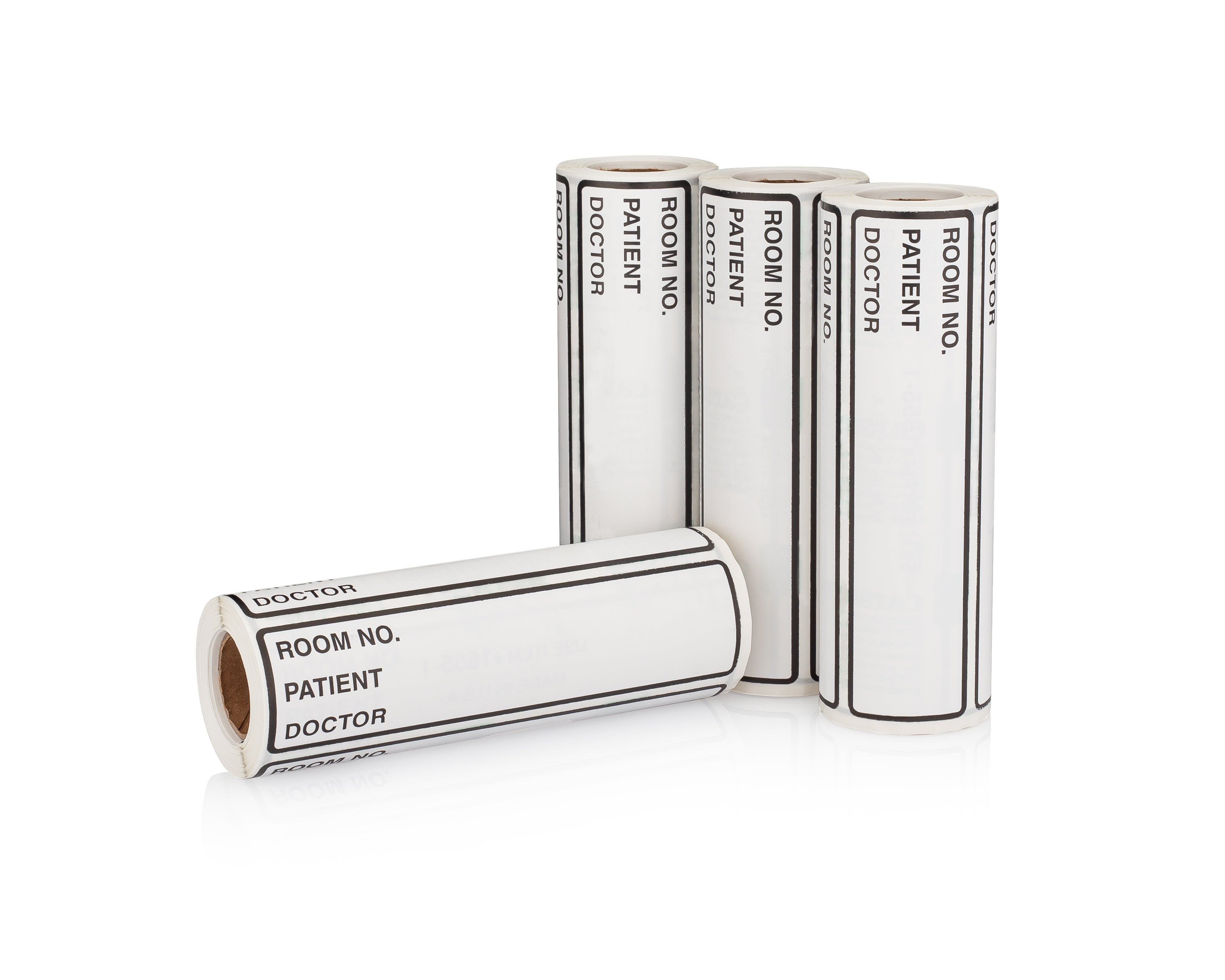 Room No. / Patient / Doctor Preprinted ID Labels for 1.5 – 4” Ring Binder Spines - Roll of 200
