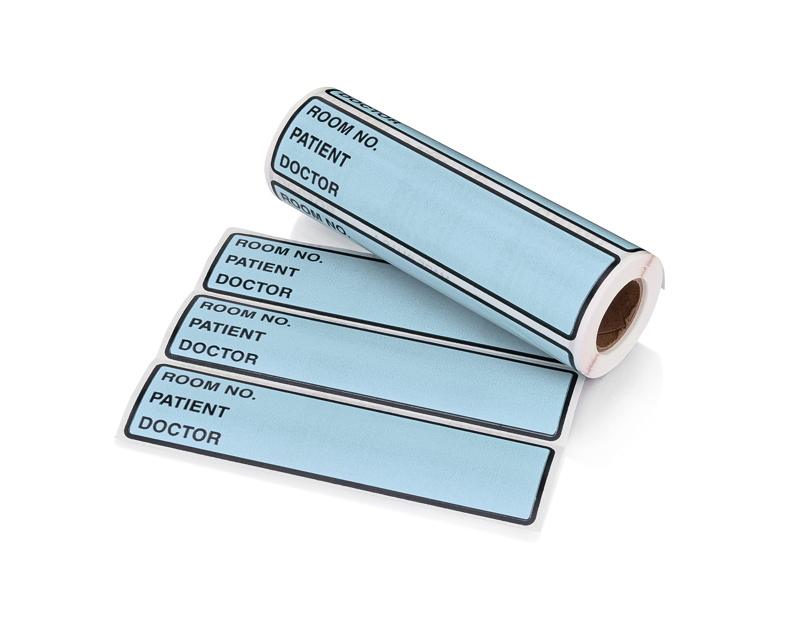 Room No. / Patient / Doctor Preprinted ID Labels for 1.5 – 4” Ring Binder Spines - Roll of 200