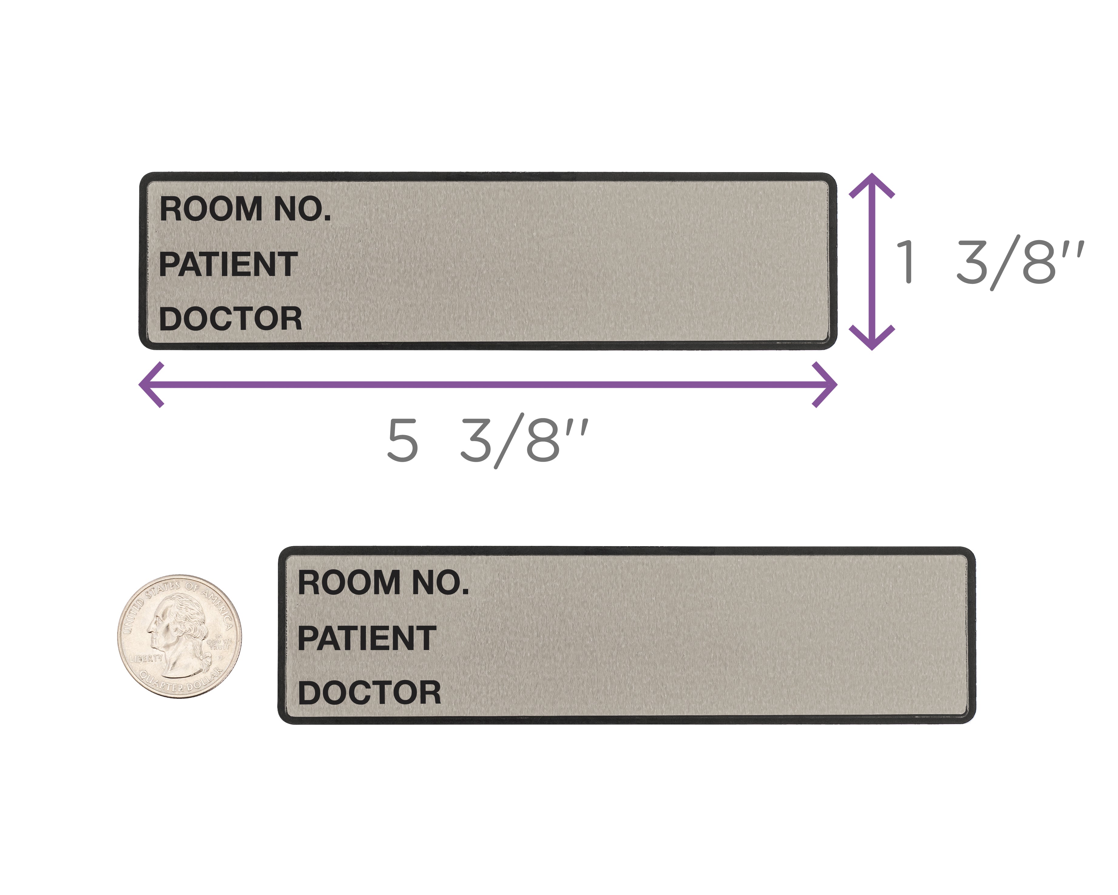 Room No. / Patient / Doctor Preprinted ID Labels for 1.5 – 4” Ring Binder Spines - Roll of 200