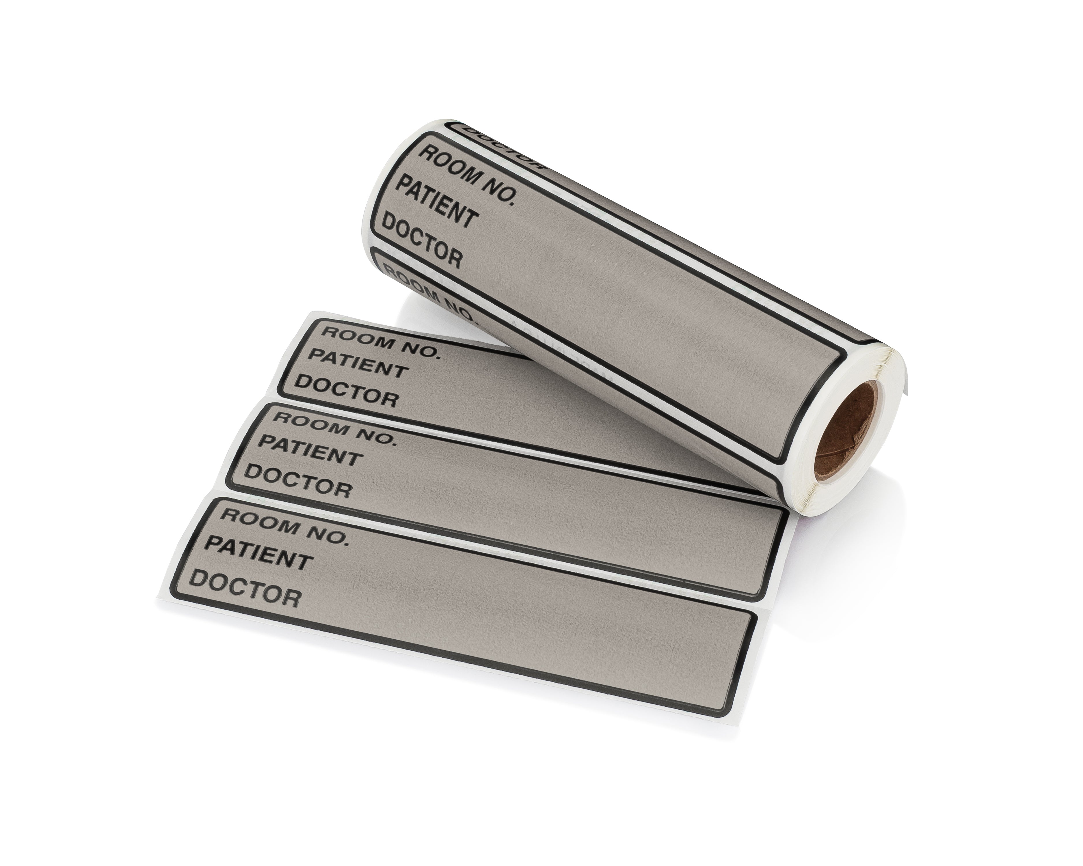 Room No. / Patient / Doctor Preprinted ID Labels for 1.5 – 4” Ring Binder Spines - Roll of 200
