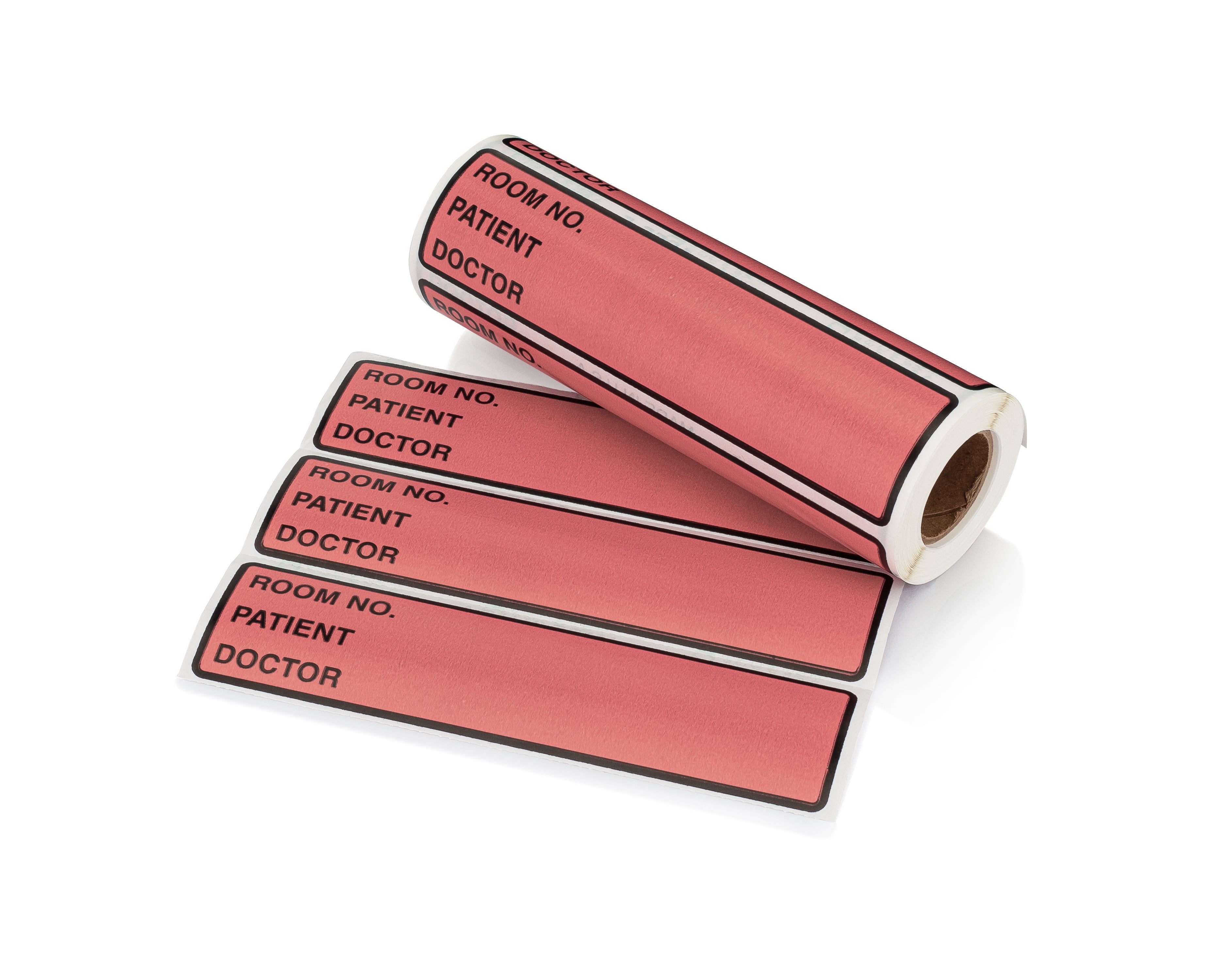 Room No. / Patient / Doctor Preprinted ID Labels for 1.5 – 4” Ring Binder Spines - Roll of 200