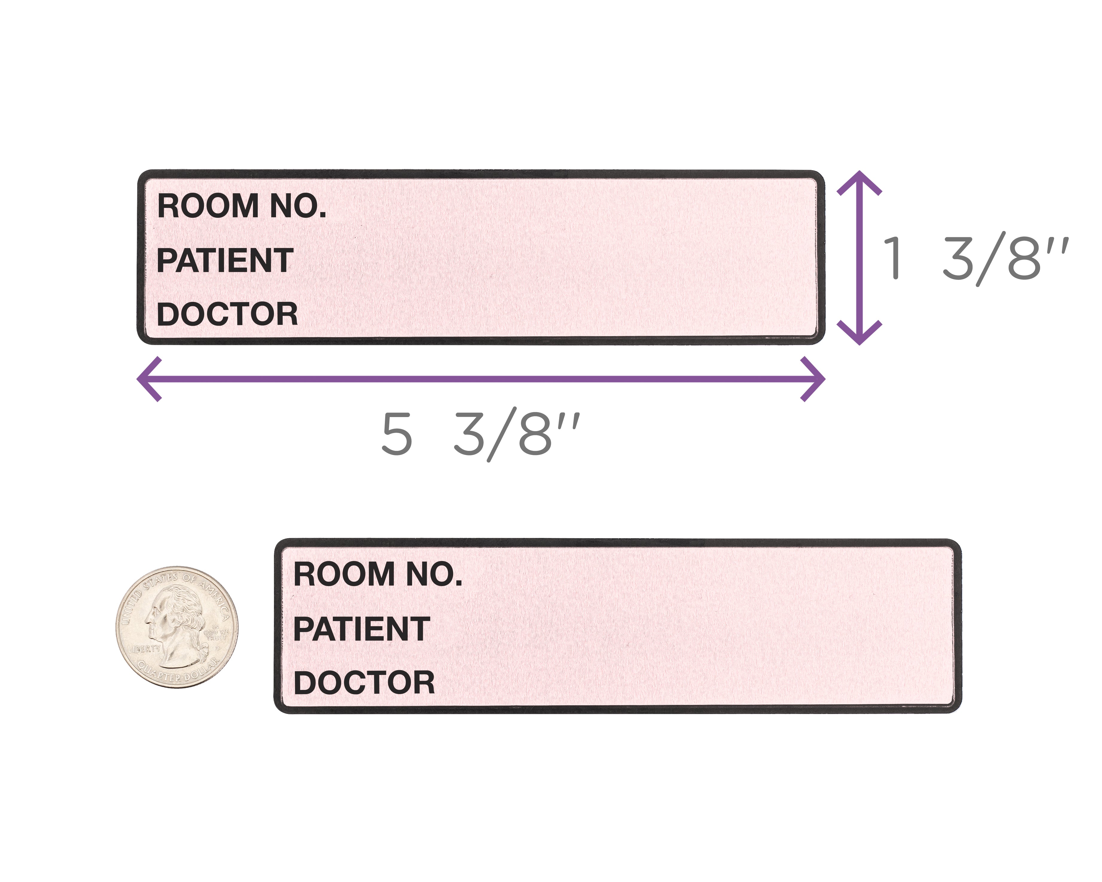 Room No. / Patient / Doctor Preprinted ID Labels for 1.5 – 4” Ring Binder Spines - Roll of 200