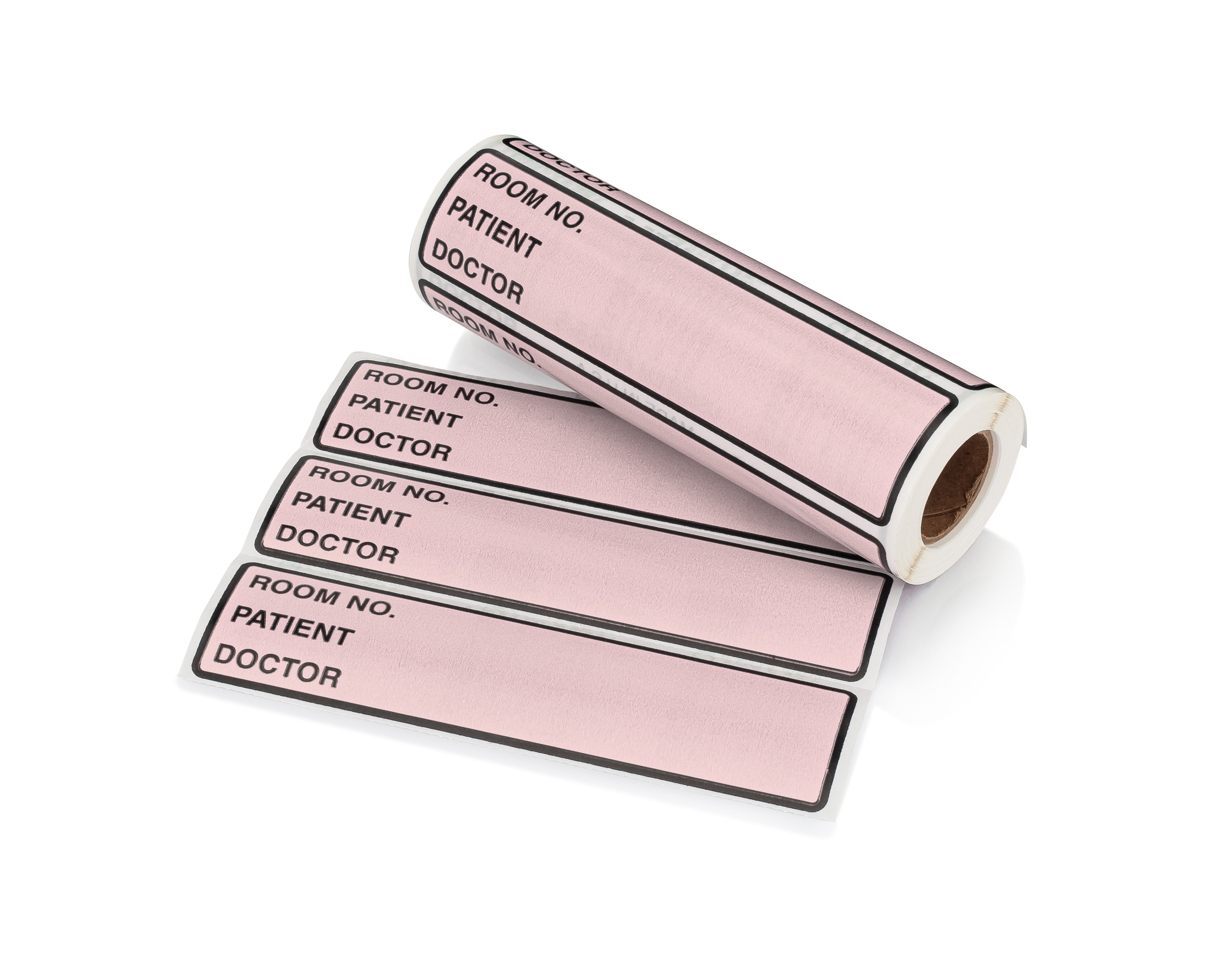 Room No. / Patient / Doctor Preprinted ID Labels for 1.5 – 4” Ring Binder Spines - Roll of 200