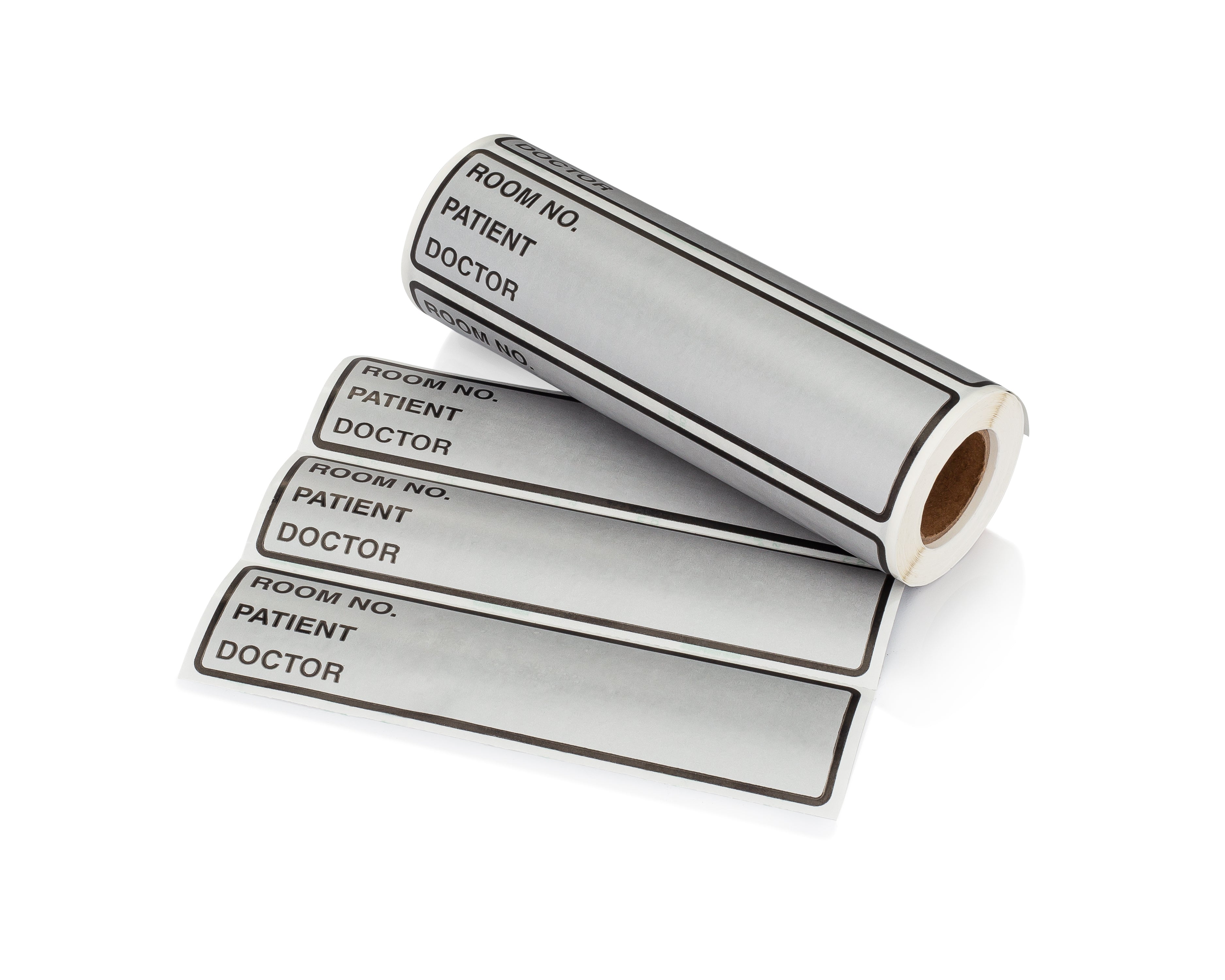 Room No. / Patient / Doctor Preprinted ID Labels for 1.5 – 4” Ring Binder Spines - Roll of 200
