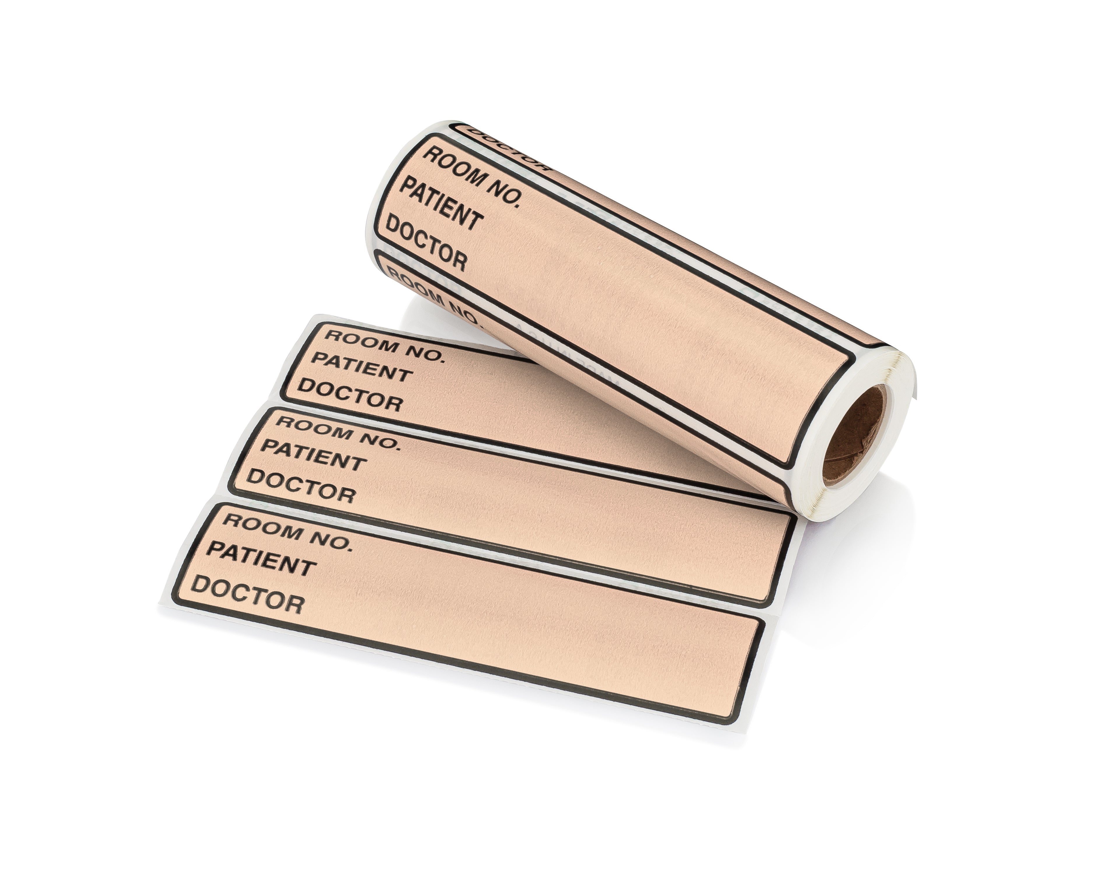 Room No. / Patient / Doctor Preprinted ID Labels for 1.5 – 4” Ring Binder Spines - Roll of 200
