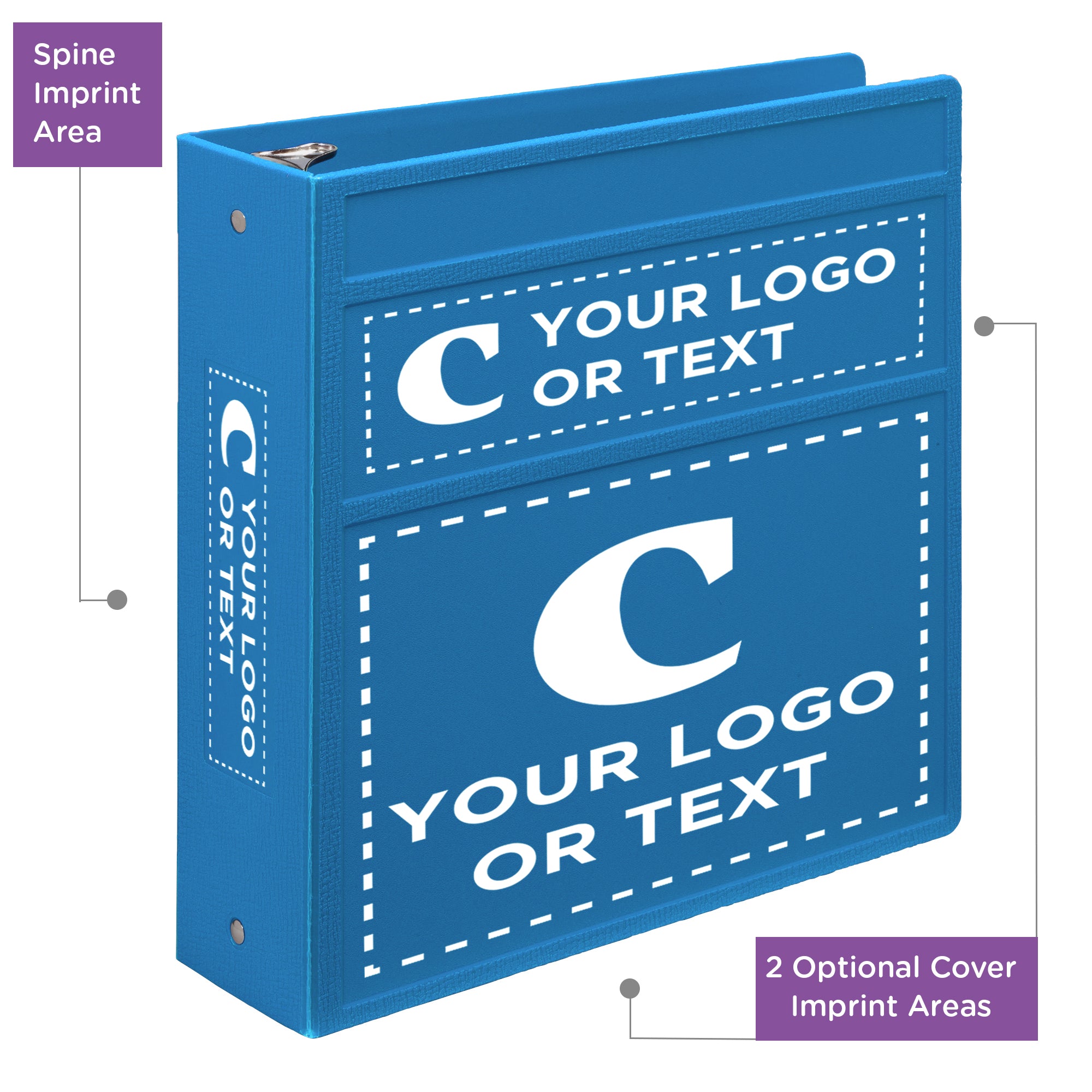 Custom 3-Inch Binder with Logo – Heavy Duty Side-Opening
