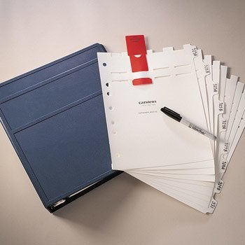 Heavy Duty Plastic Patient Chart Blank Divider Sets for Side Opening Binders
