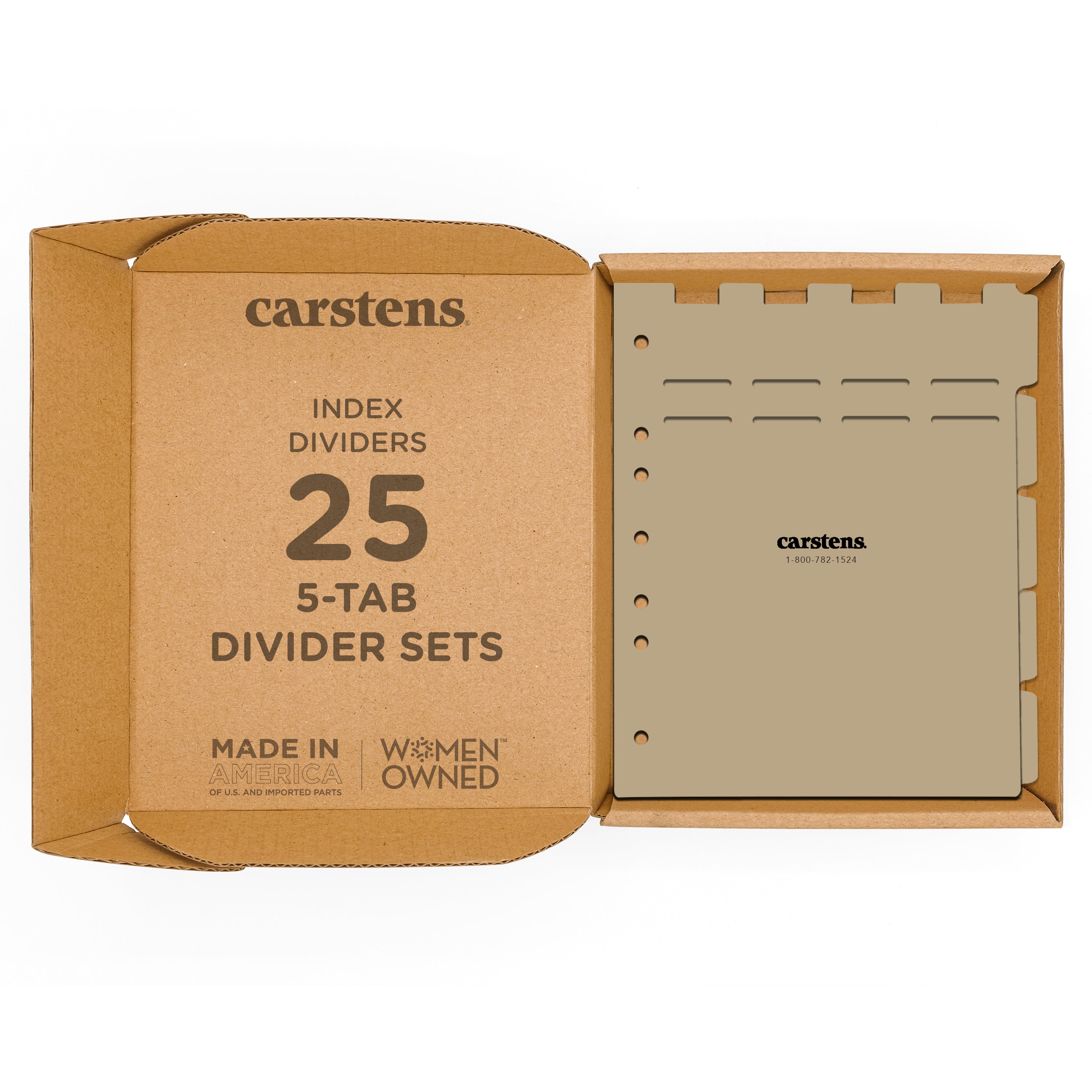 Heavy Duty Plastic Patient Chart Blank Divider Sets for Side Opening Binders