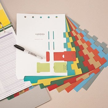 Heavy Duty Plastic Patient Chart Blank Divider Sets for Top Opening Binders