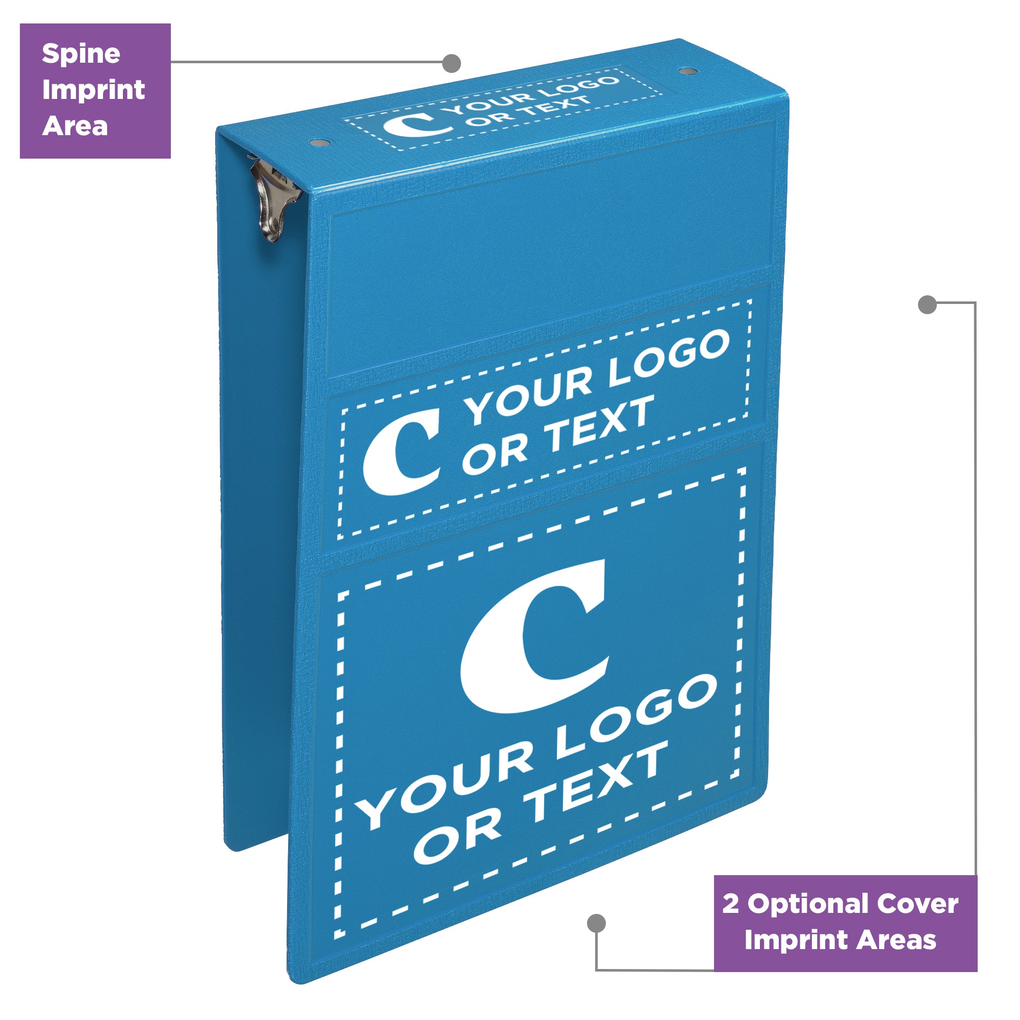 Custom 3-Inch Binder with Logo – Heavy Duty Top-Opening