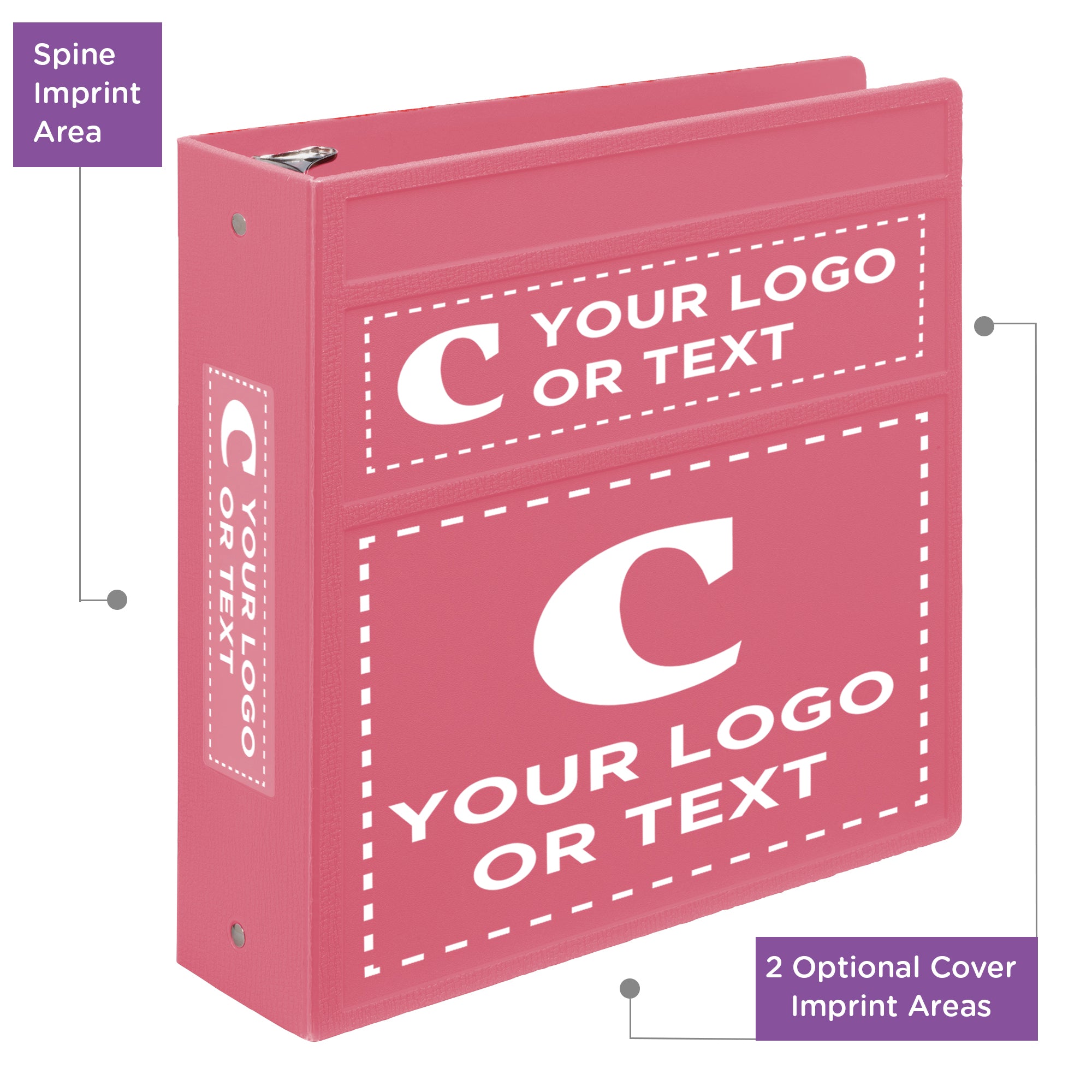 Custom 3-Inch Binder with Logo – Heavy Duty Side-Opening