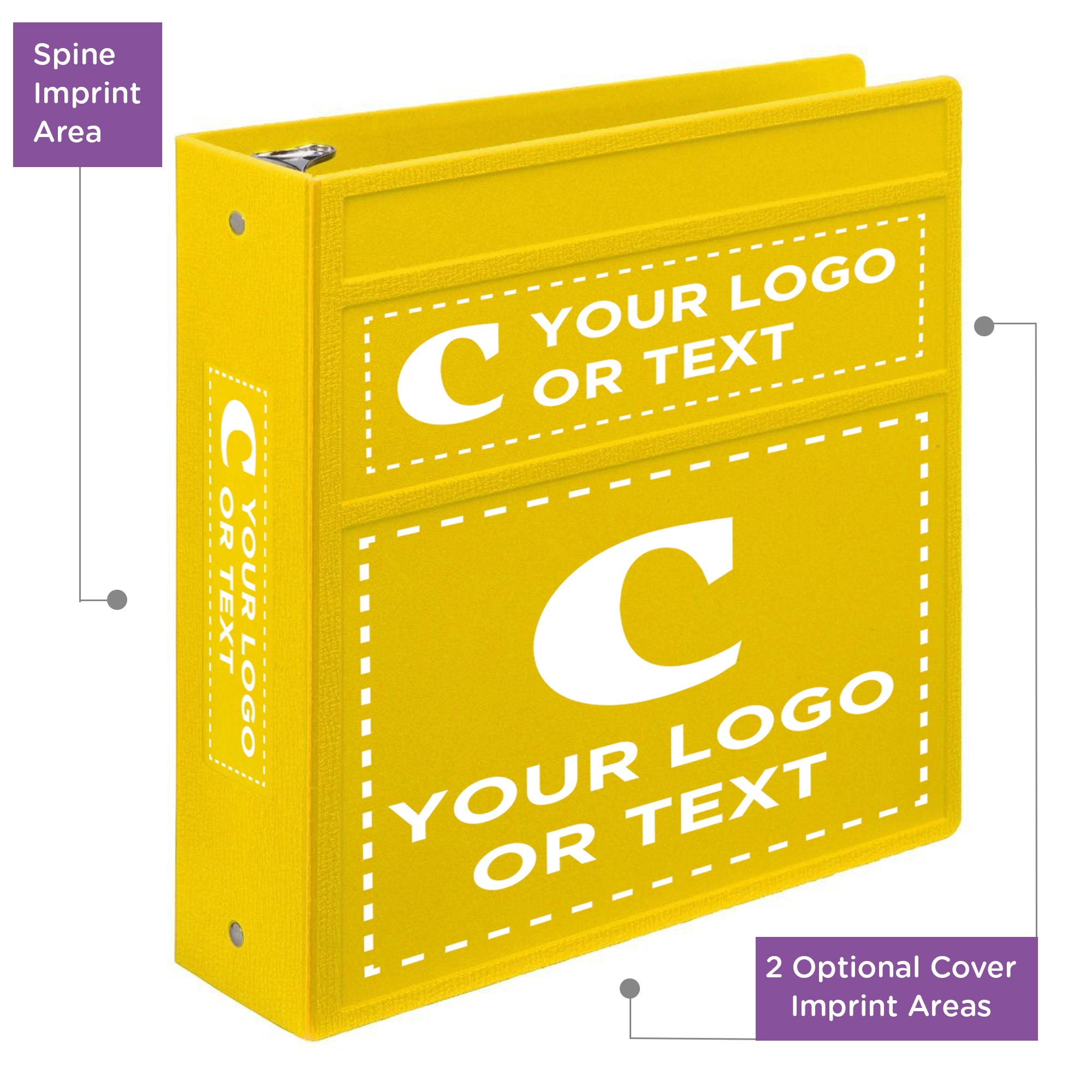 Custom 3-Inch Binder with Logo – Heavy Duty Side-Opening