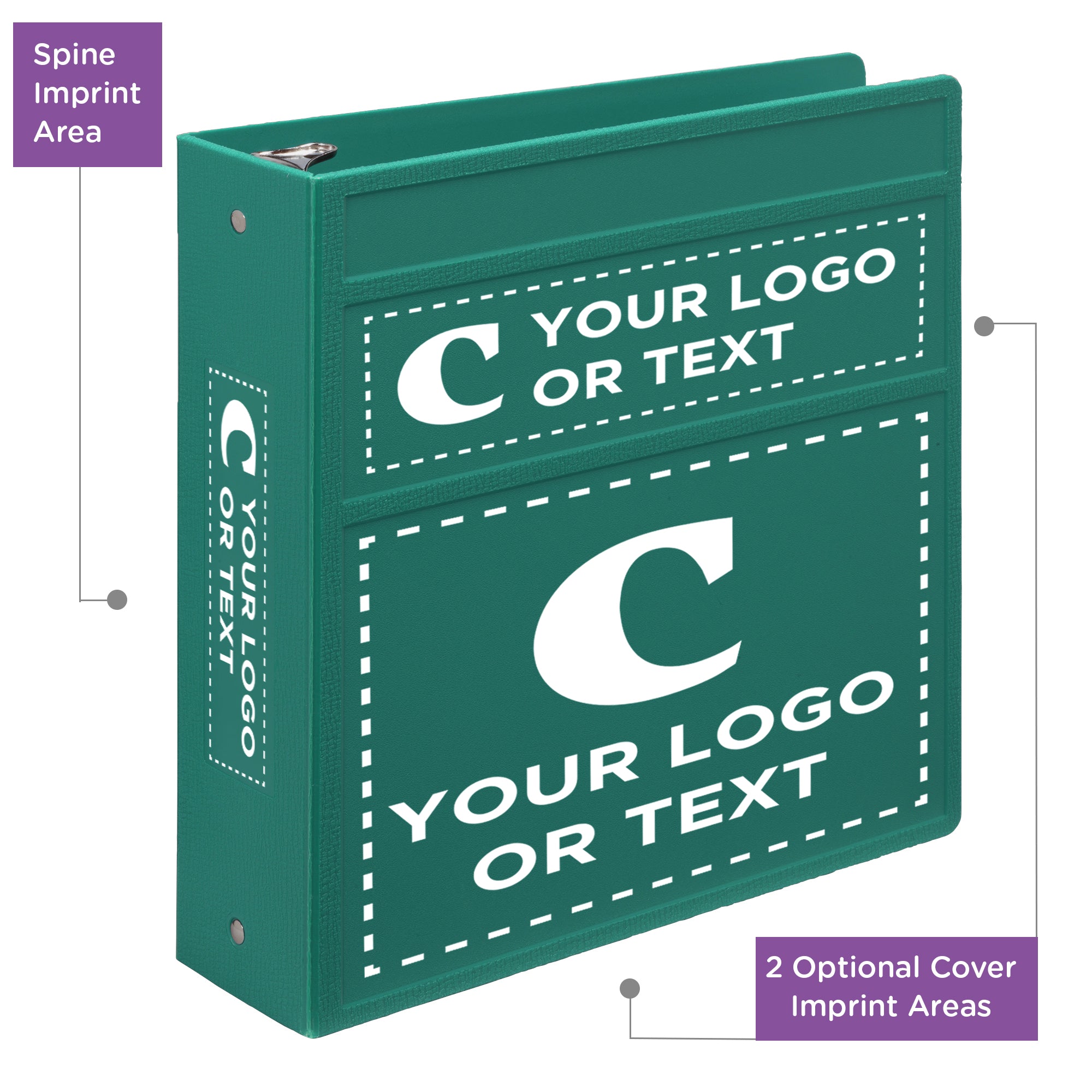 Custom 3-Inch Binder with Logo – Heavy Duty Side-Opening