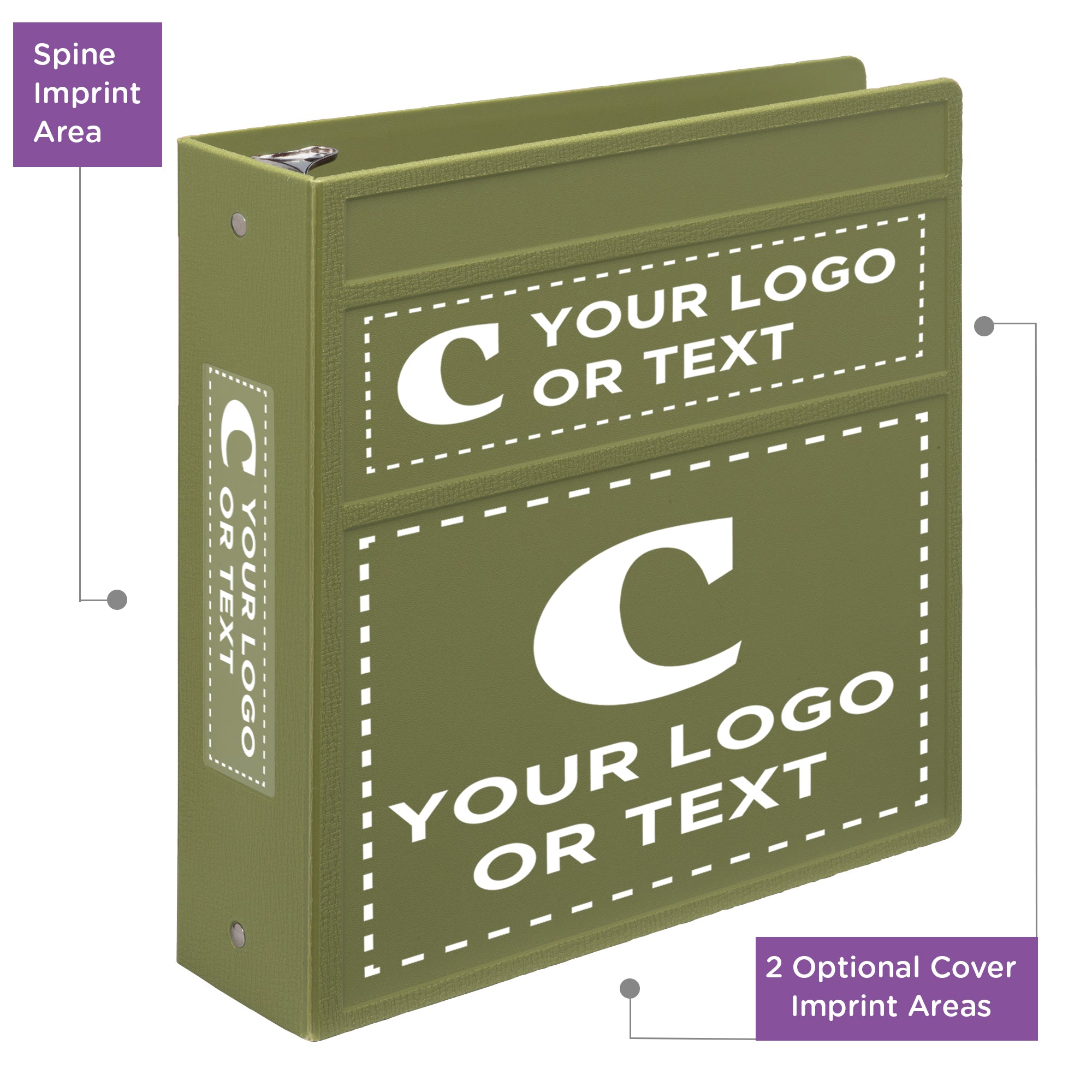 Custom 3-Inch Binder with Logo – Heavy Duty Side-Opening