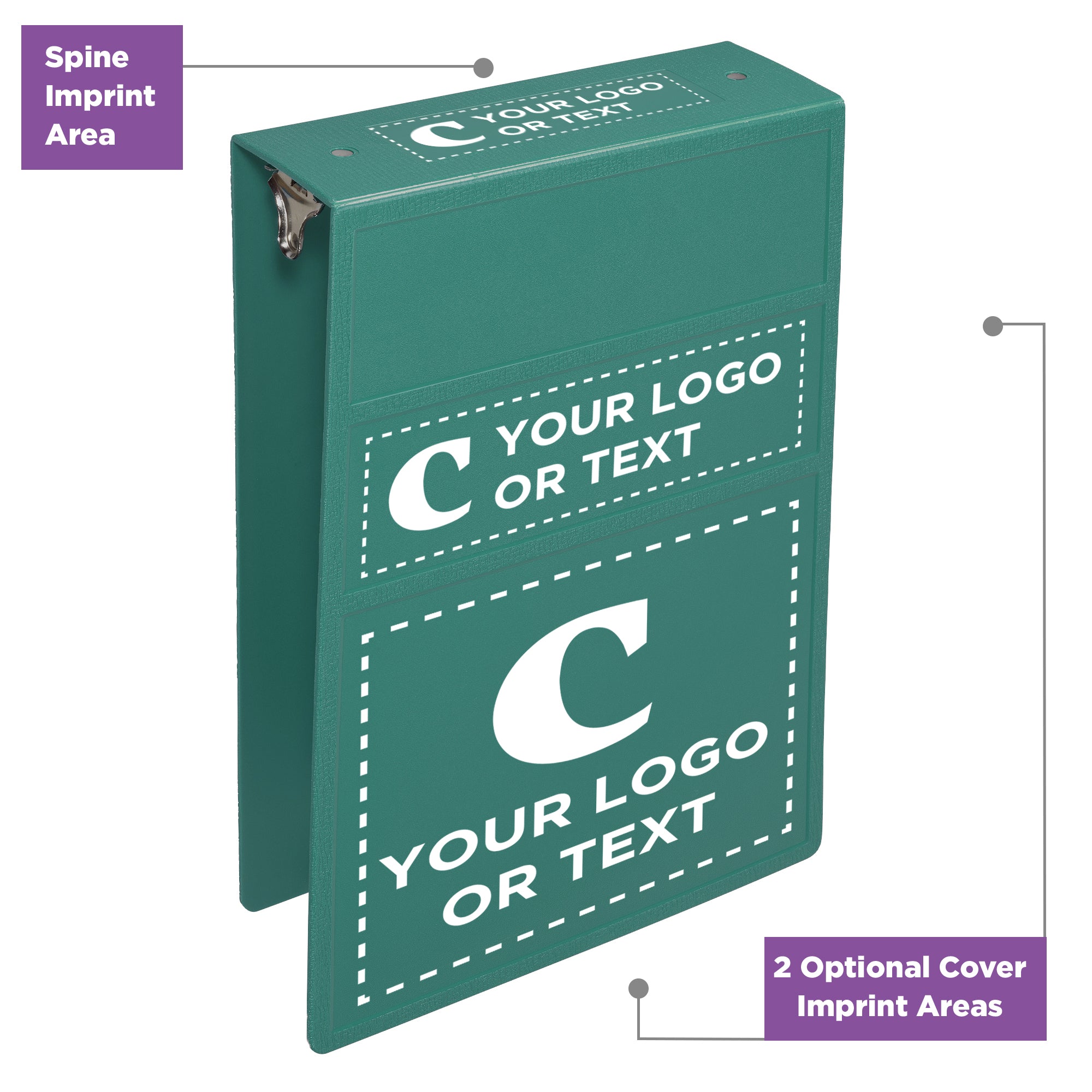 Custom 3-Inch Binder with Logo – Heavy Duty Top-Opening