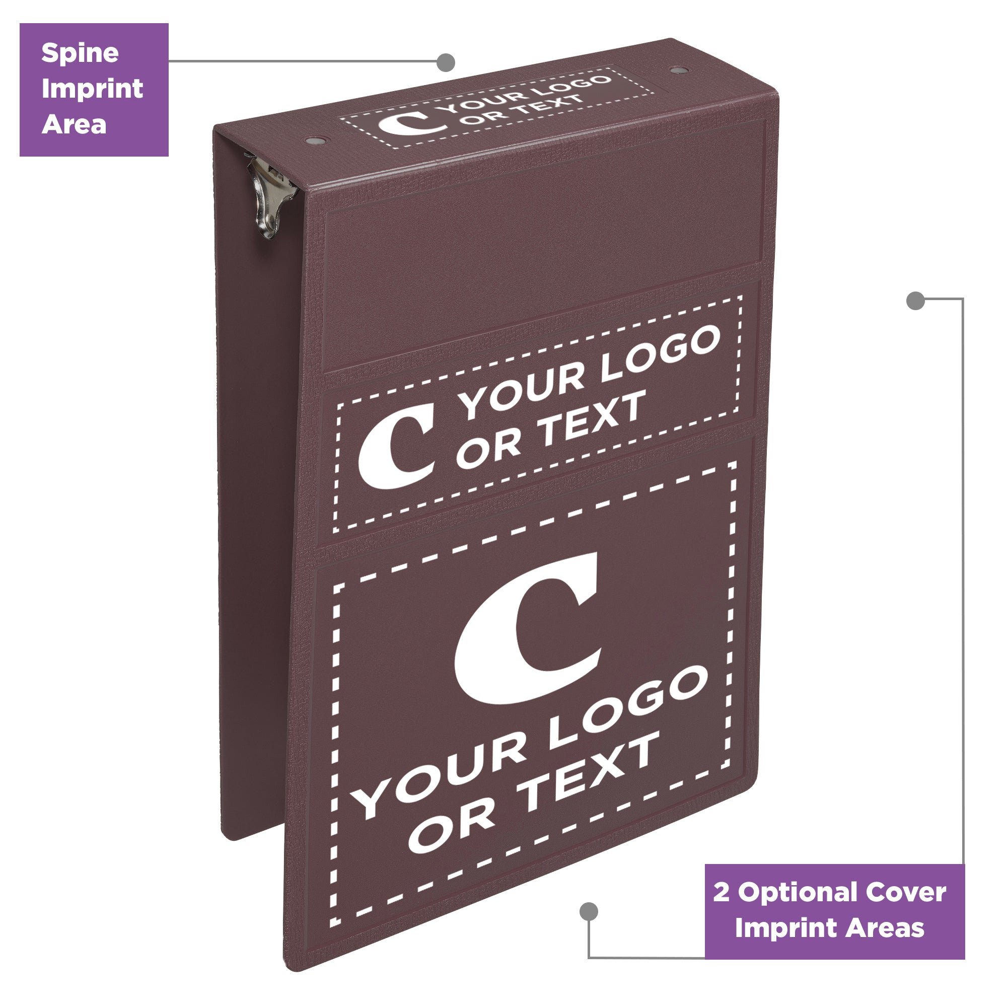 Custom 3-Inch Binder with Logo – Heavy Duty Top-Opening