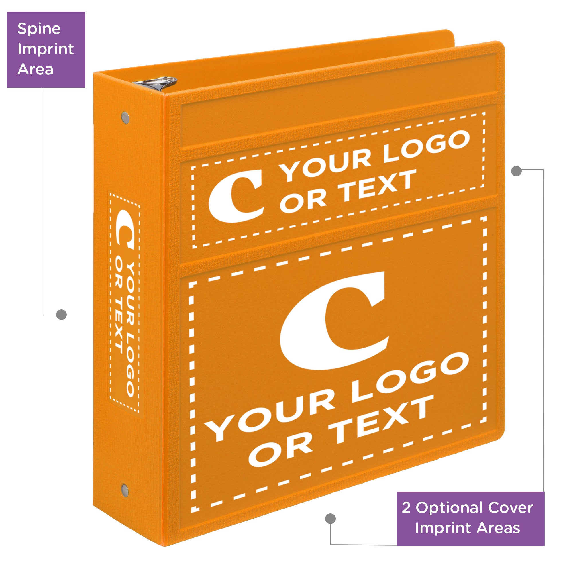 Custom 3-Inch Binder with Logo – Heavy Duty Side-Opening