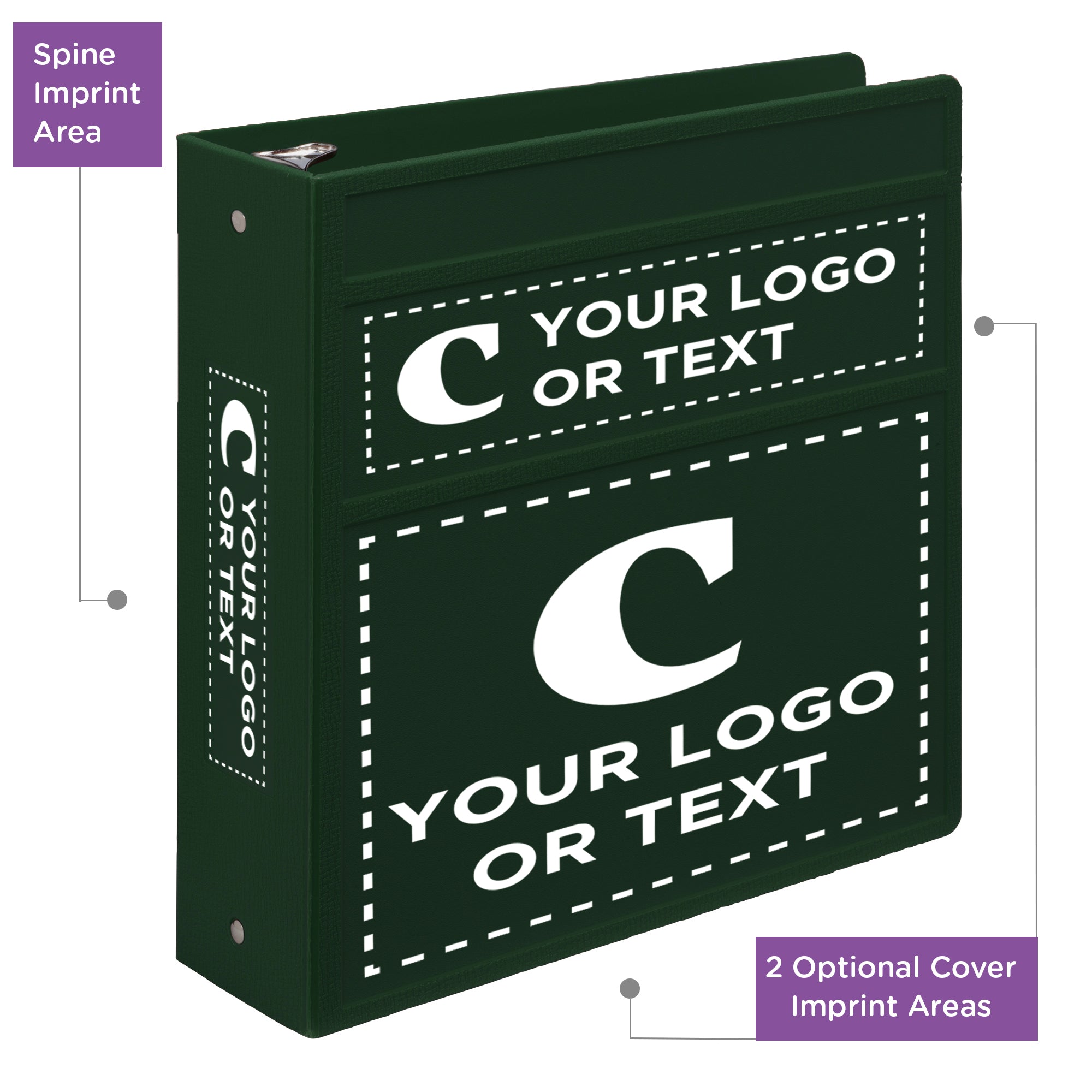 Custom 3-Inch Binder with Logo – Heavy Duty Side-Opening