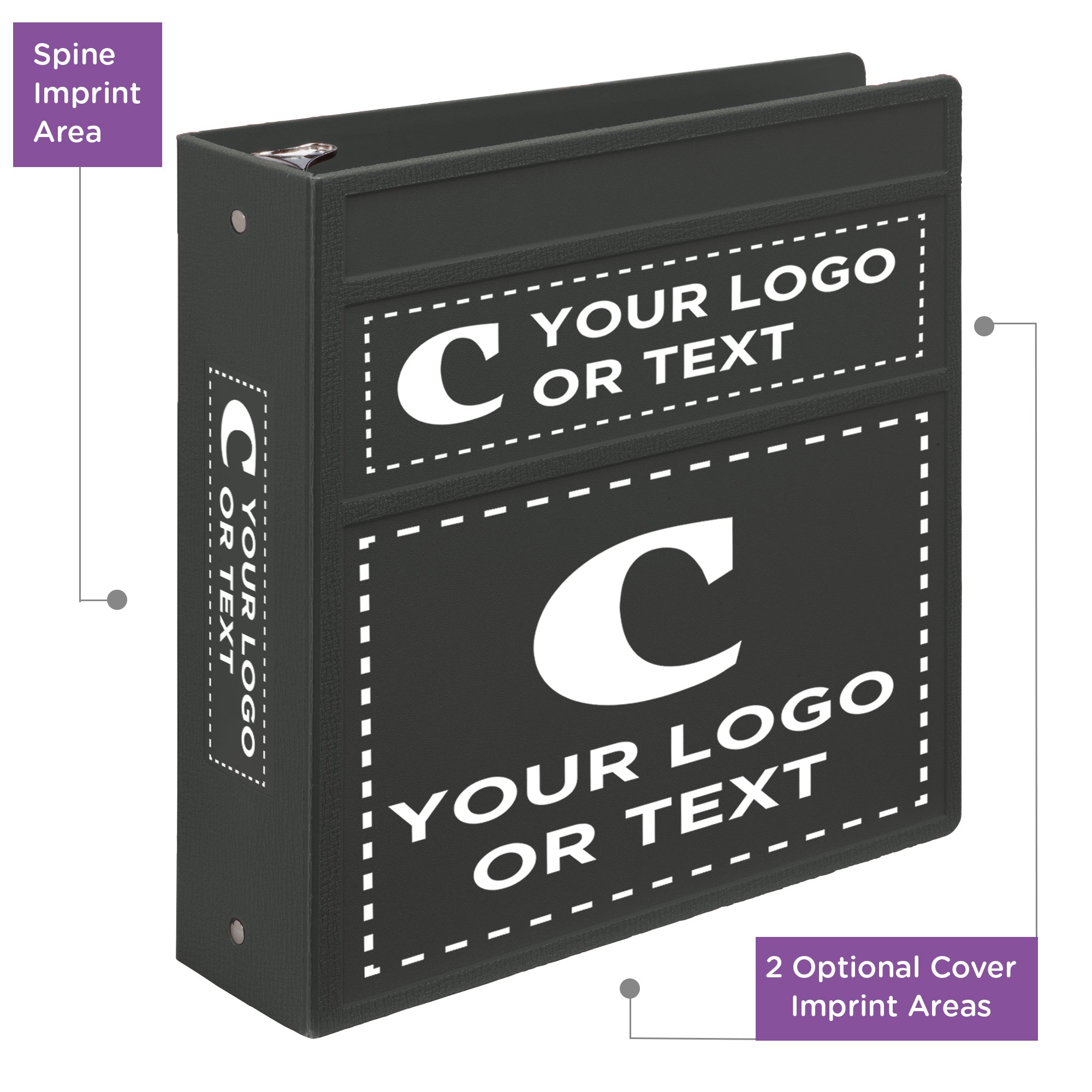 Custom 3-Inch Binder with Logo – Heavy Duty Side-Opening