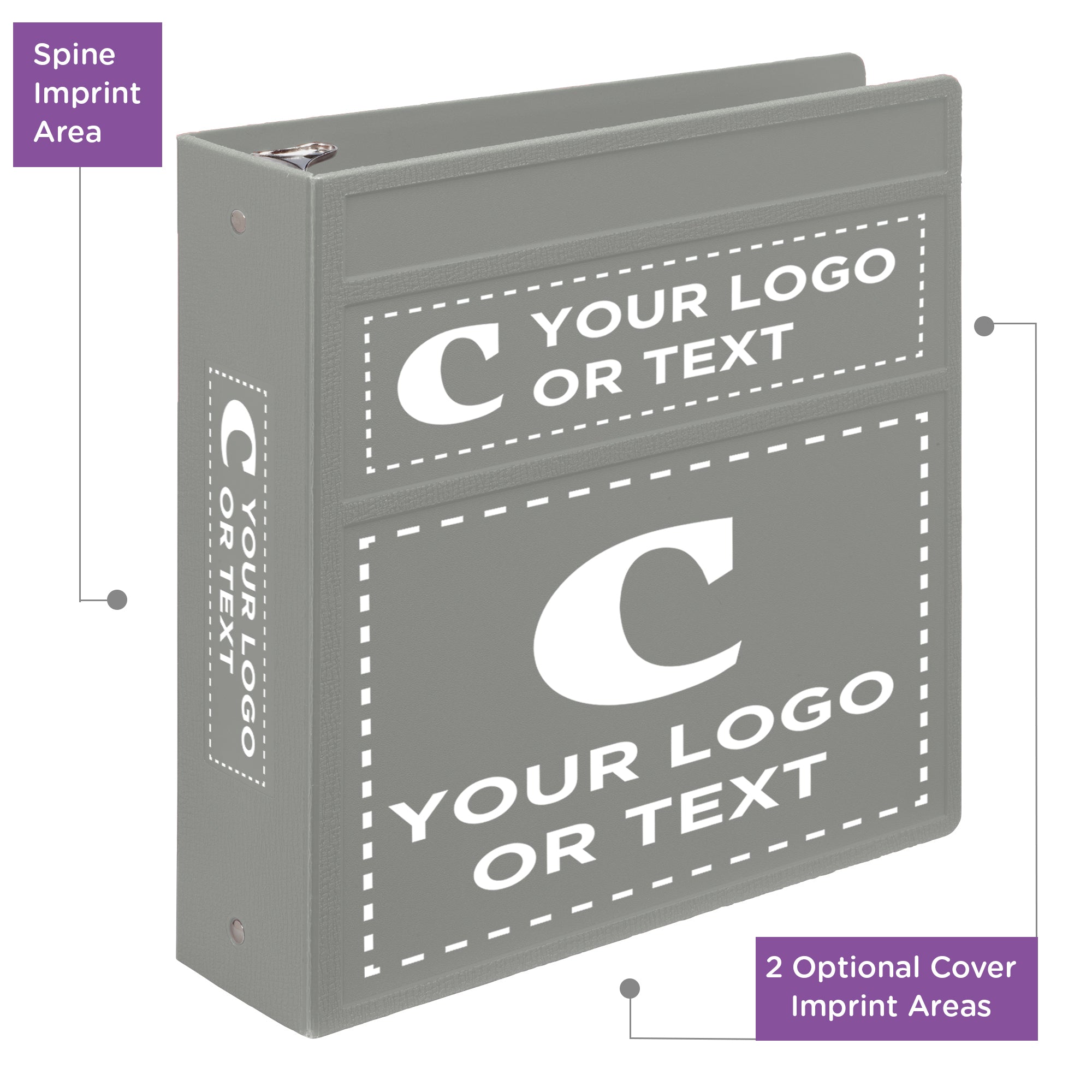 Custom 3-Inch Binder with Logo – Heavy Duty Side-Opening