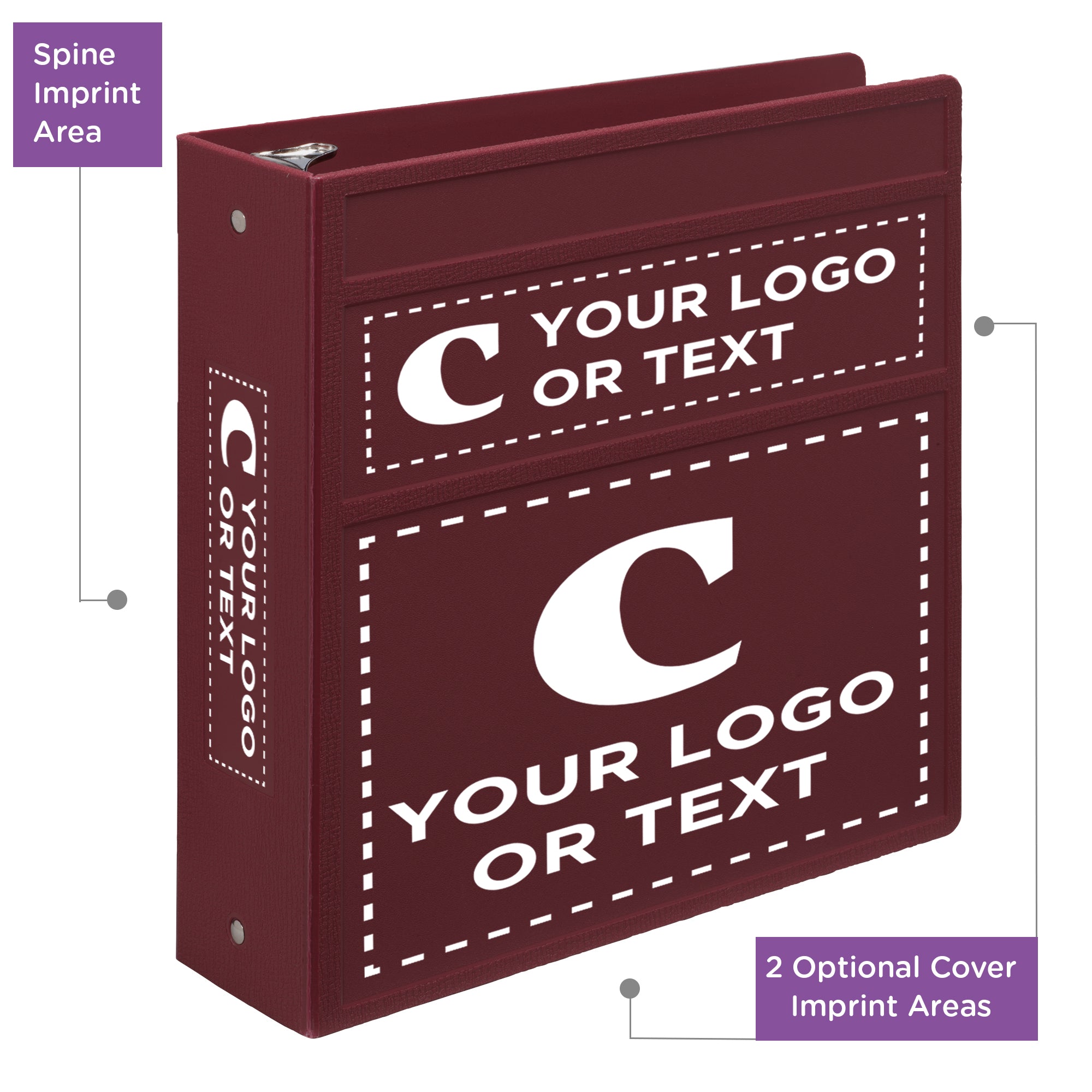 Custom 3-Inch Binder with Logo – Heavy Duty Side-Opening