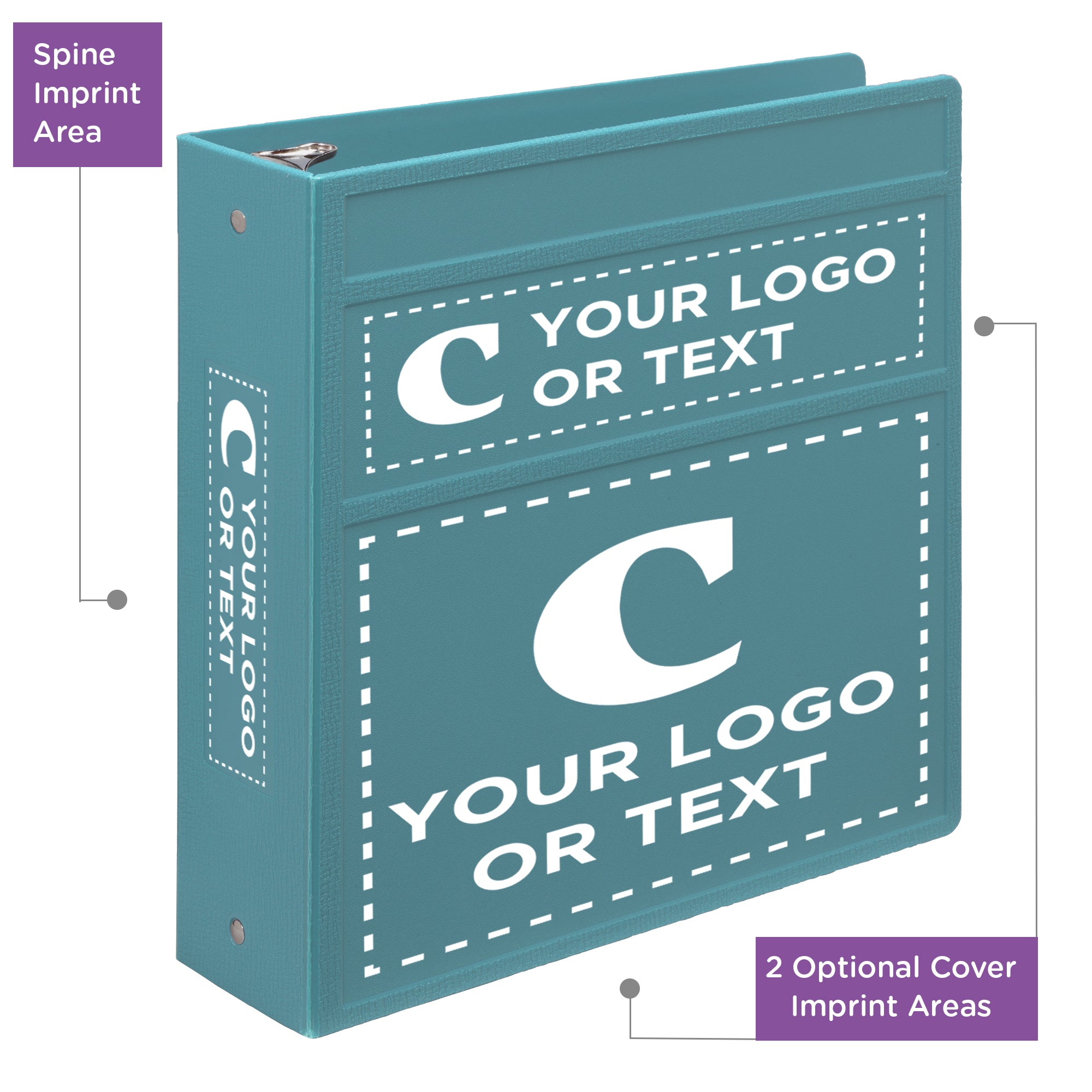 Custom 3-Inch Binder with Logo – Heavy Duty Side-Opening