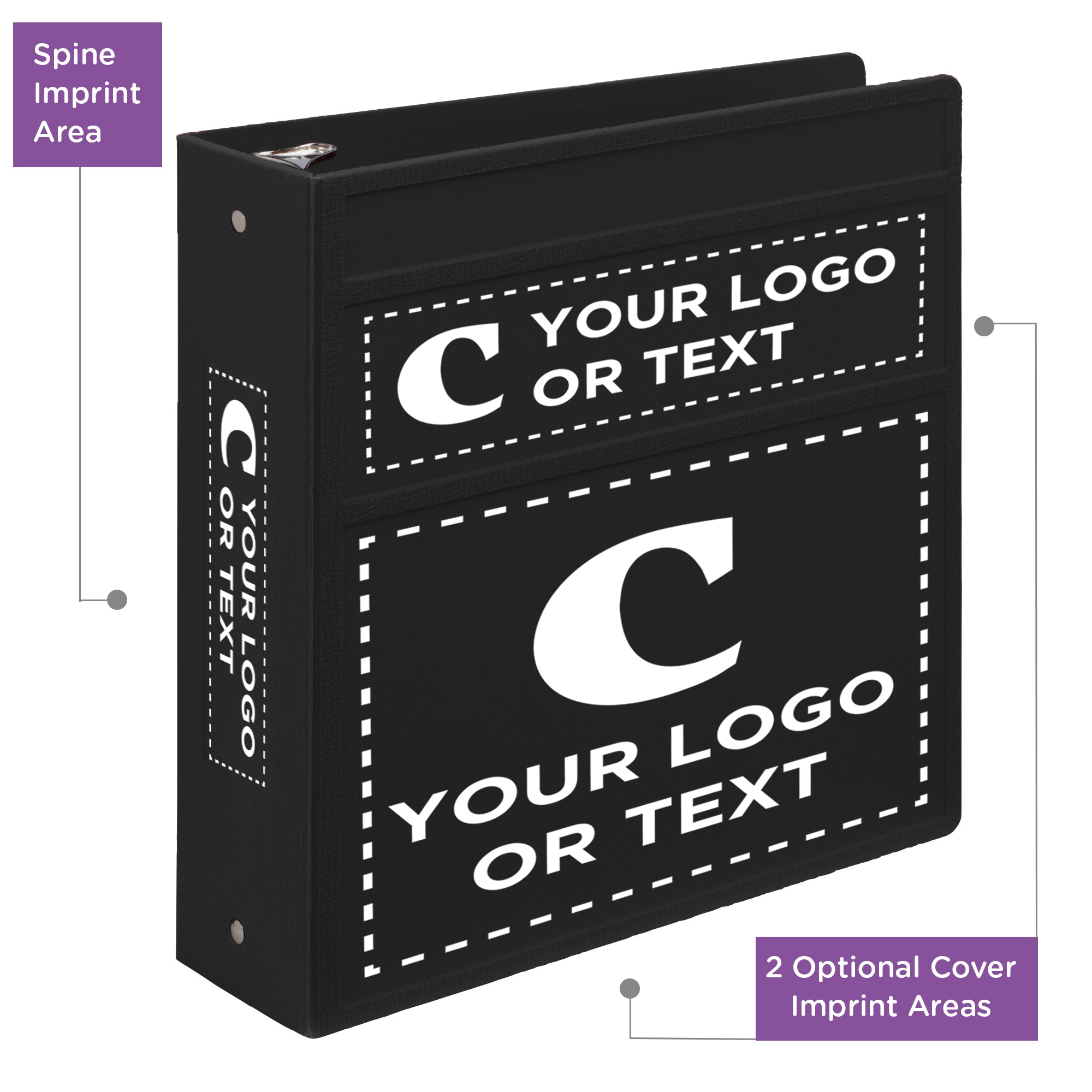 Custom 3-Inch Binder with Logo – Heavy Duty Side-Opening