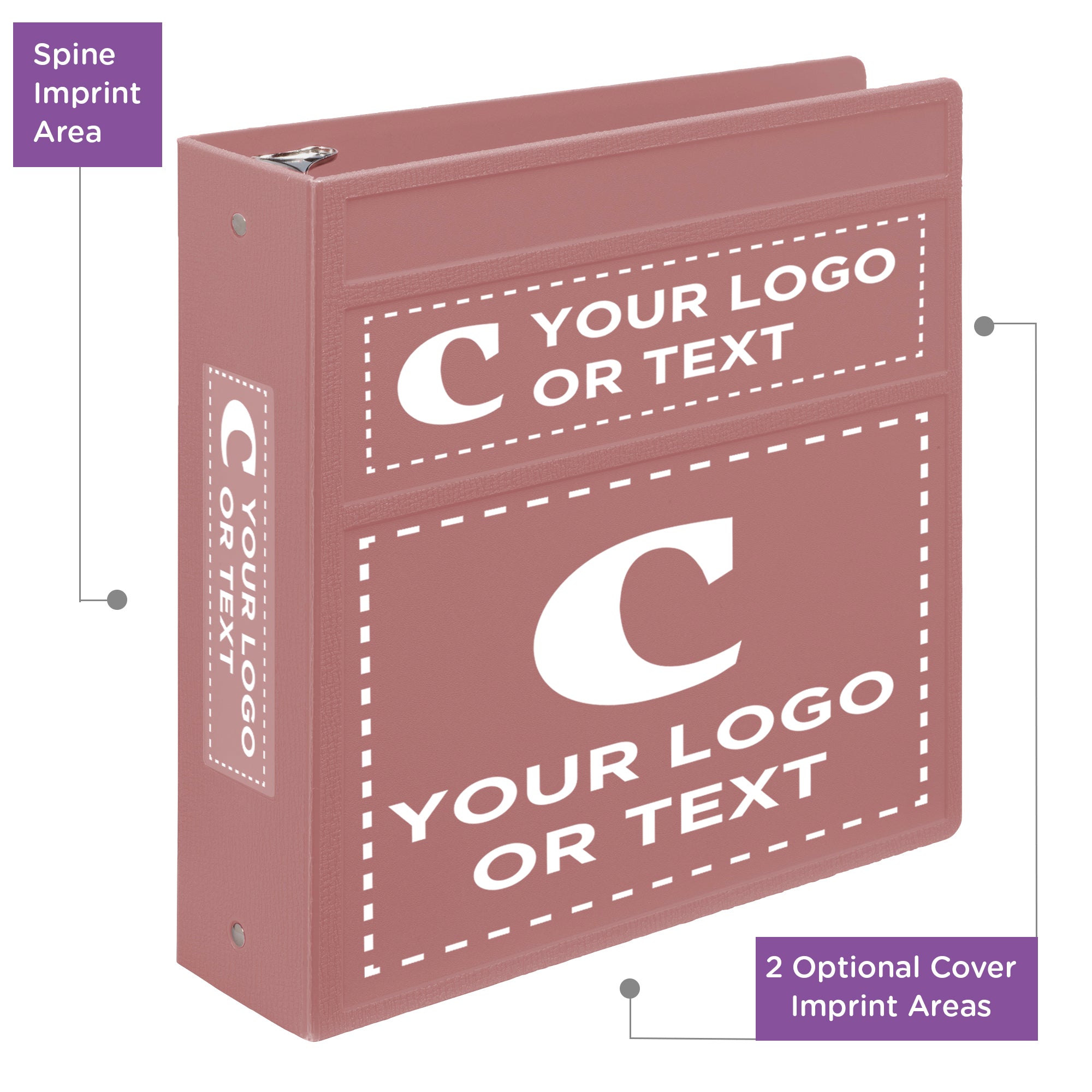Custom 3-Inch Binder with Logo – Heavy Duty Side-Opening