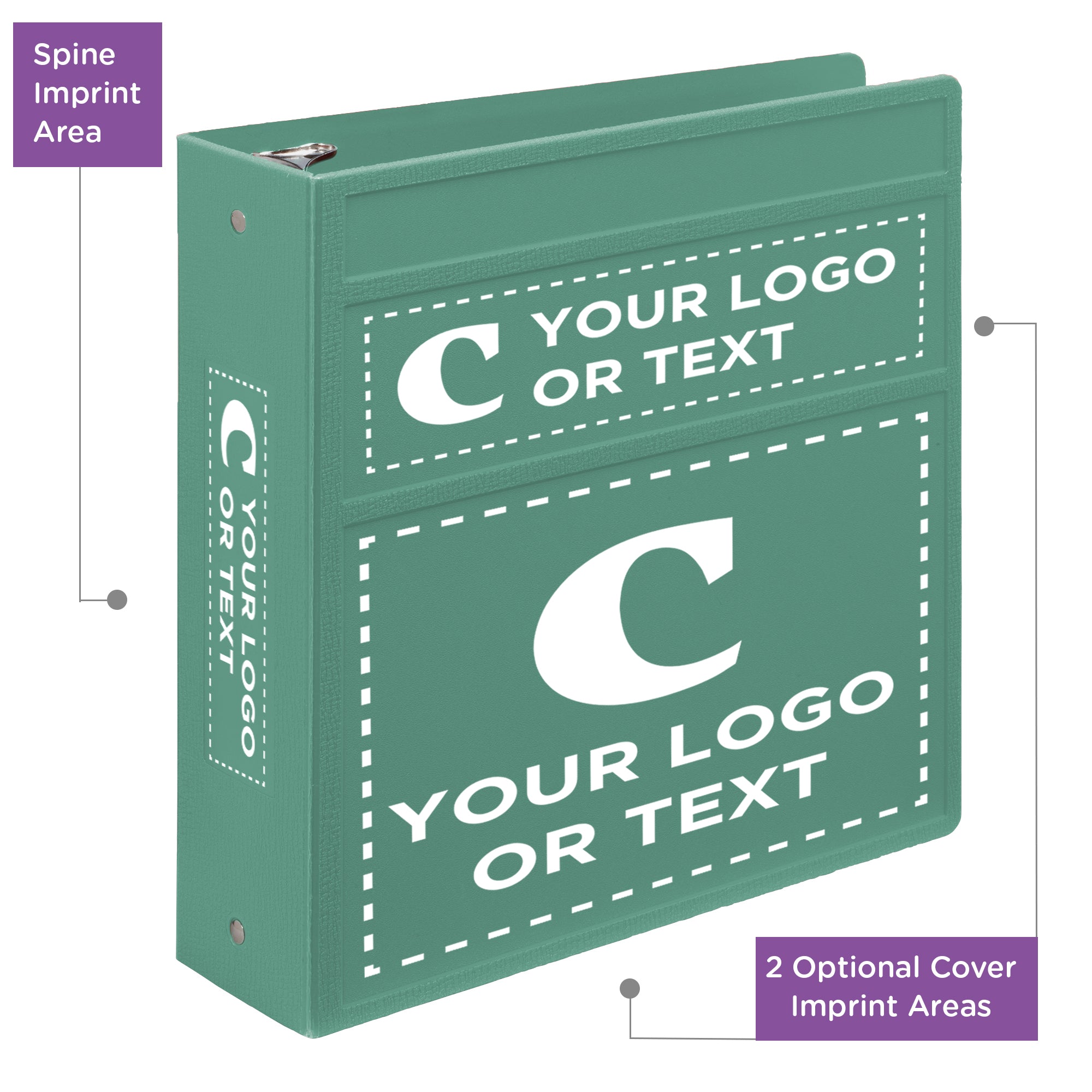 Custom 3-Inch Binder with Logo – Heavy Duty Side-Opening