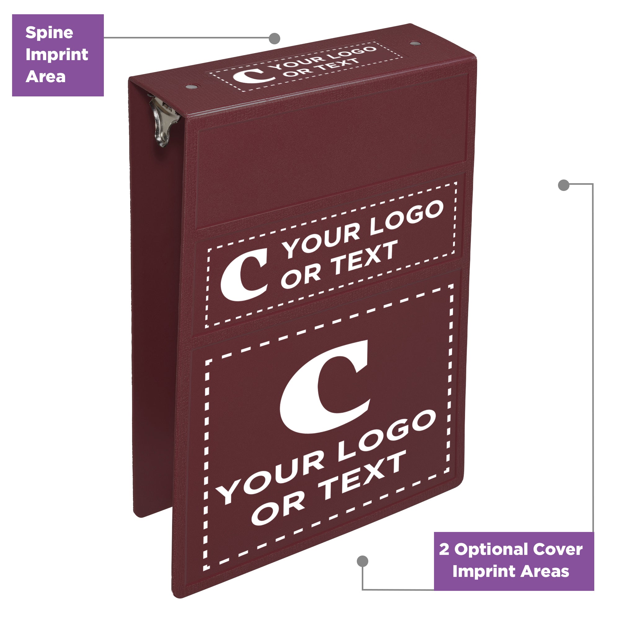 Custom 3-Inch Binder with Logo – Heavy Duty Top-Opening