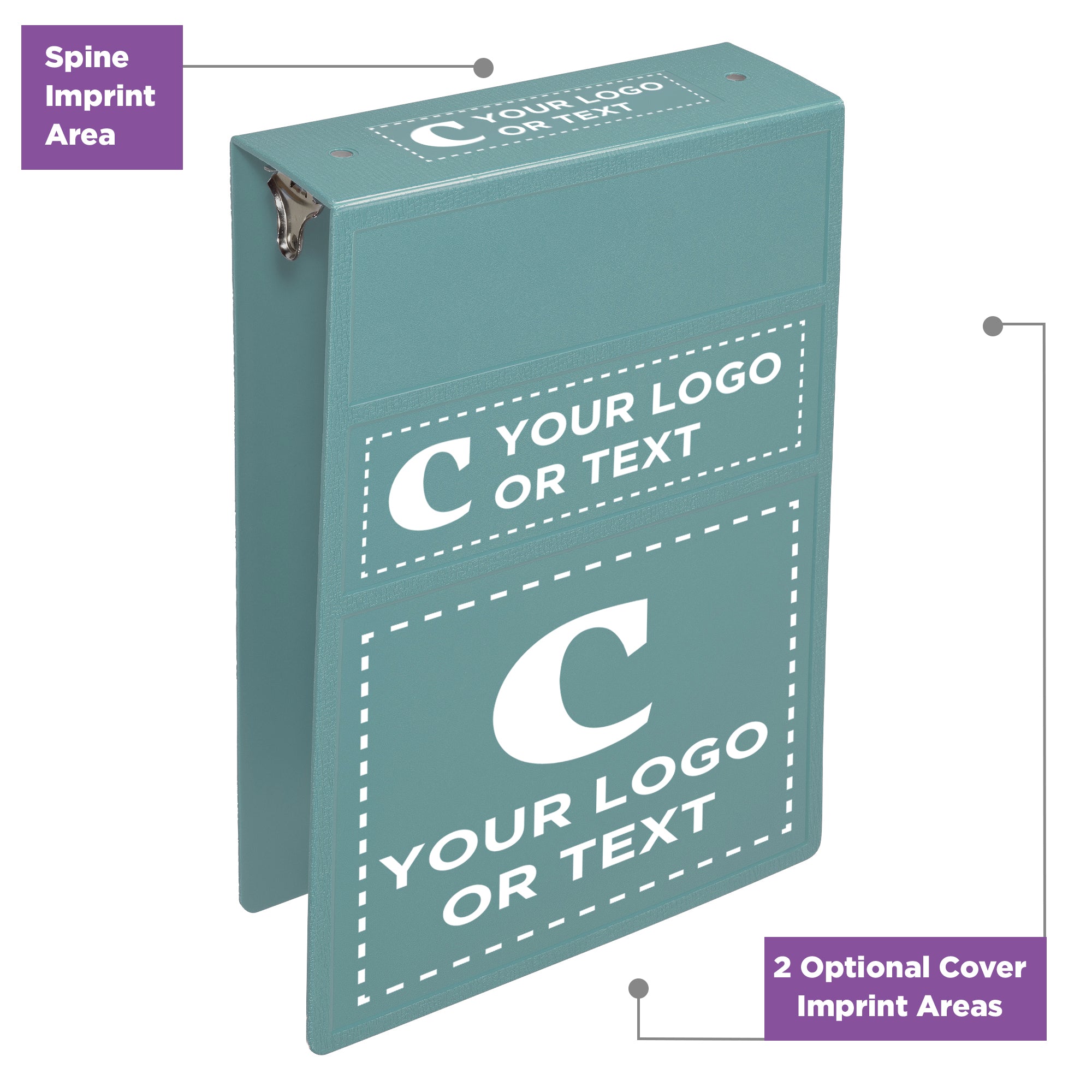 Custom 3-Inch Binder with Logo – Heavy Duty Top-Opening
